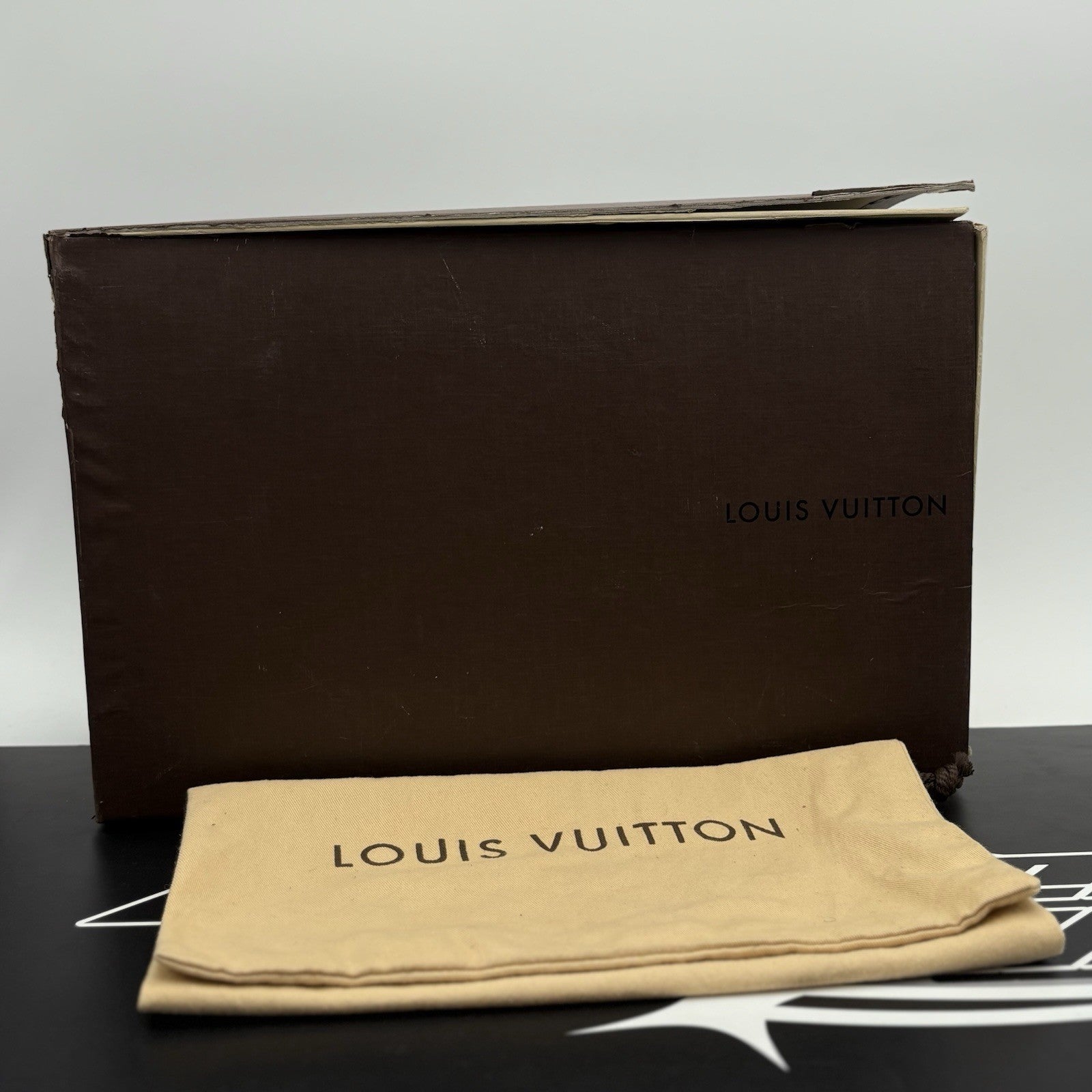 Size 11 LV (12-12.5 US) Louis Vuitton Suede & Leather Cosmos ' Black ' | CLEAN!