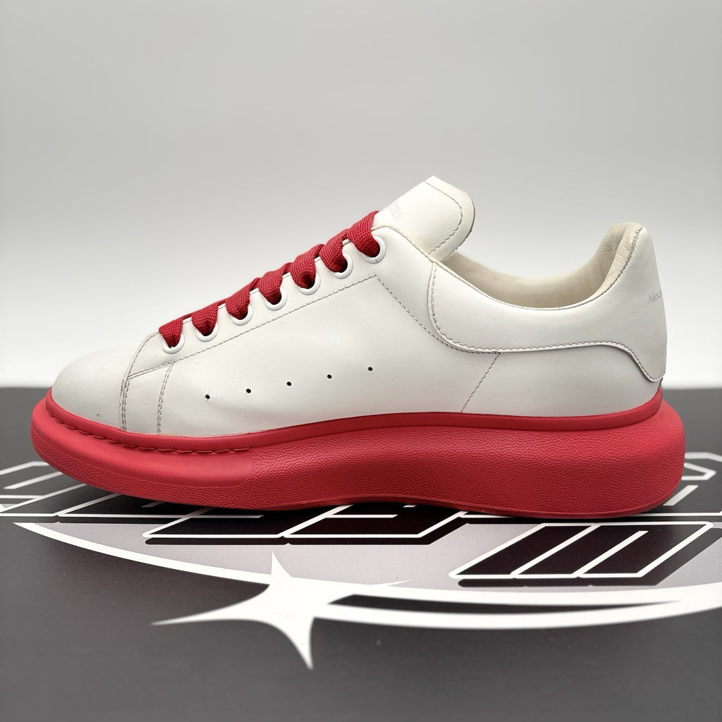 Size 45 (12 US) - Alexander McQueen Oversized ' White, Red Sole ' | GREAT COND!
