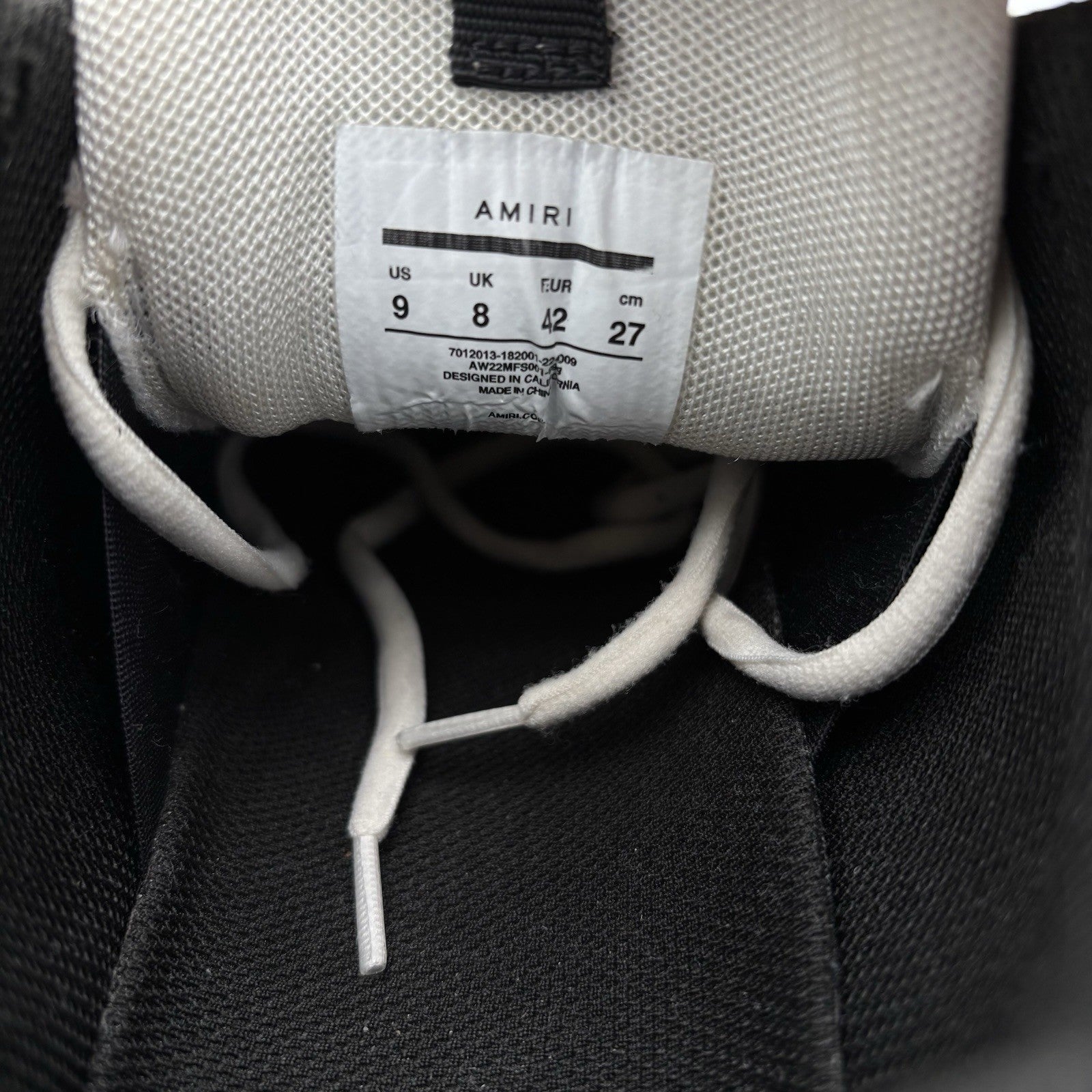 Size 42 (9 US) Amiri Bone Runner ' White, Beige, Grey ' | GOOD CONDITION!