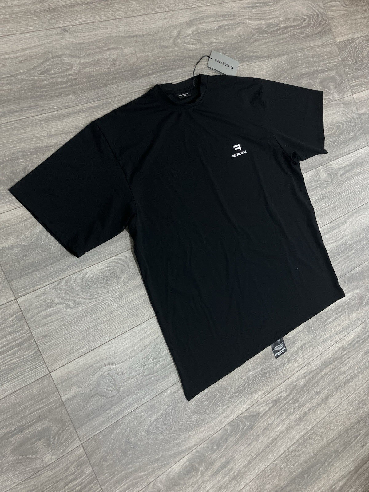 Size Large - Balenciaga Logo Swim Shirt ' Black ' | BRAND NEW!