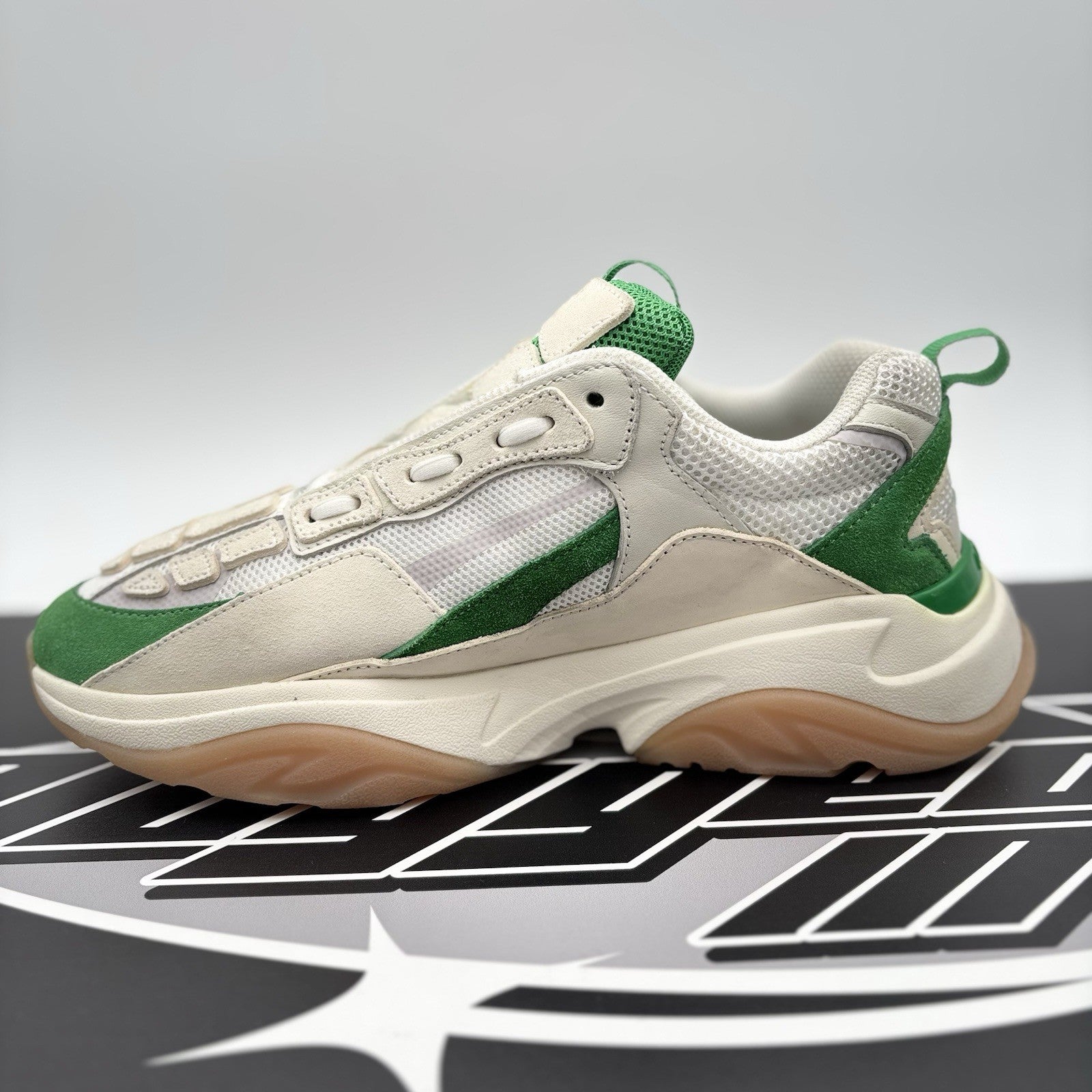 Size 43 (10 US) - Amiri Bone Runner ' Tennis Green ' | EXCELLENT!
