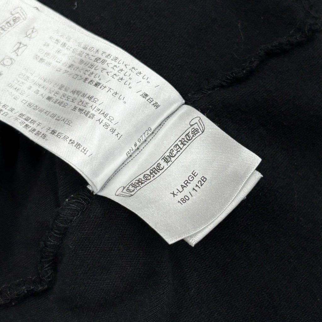 Size XL - Chrome Hearts Scroll Logo T- Shirt ' Black ' | EXCELLENT!