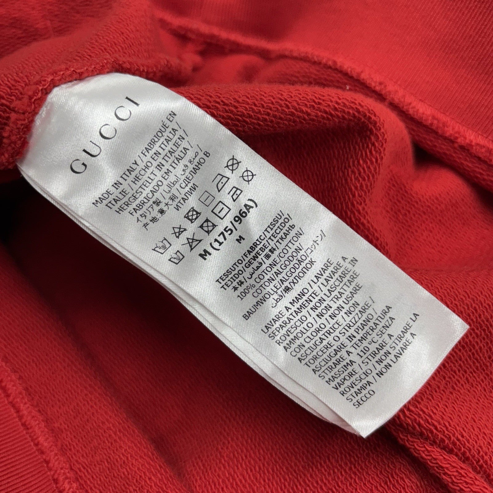 Size M - Gucci Mirrored Print Hoodie ' Red ' | GREAT CONDITION!