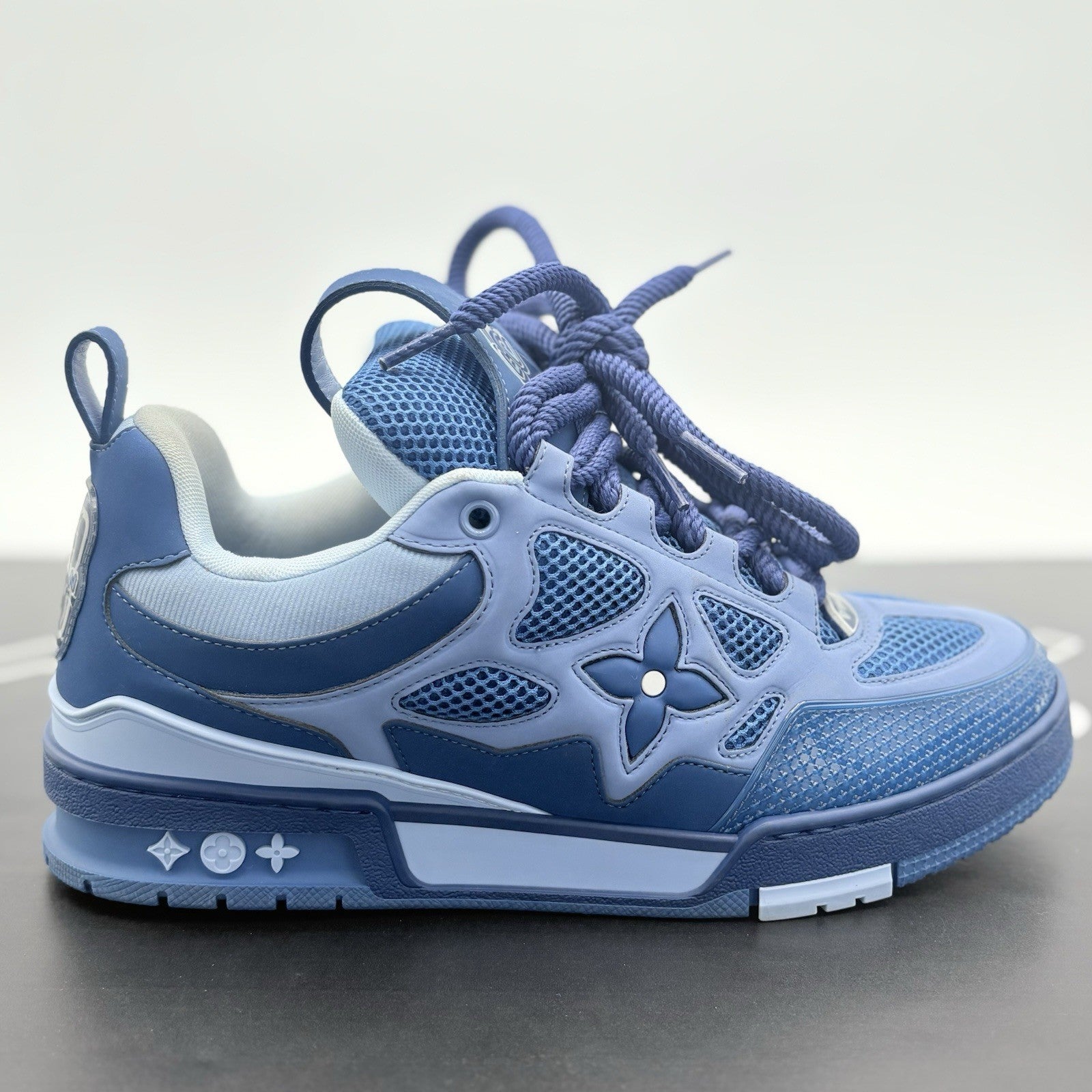 Size 7 LV (8-8.5 US) Louis Vuitton Skate ' Blue Light Blue ' | SUPER CLEAN!