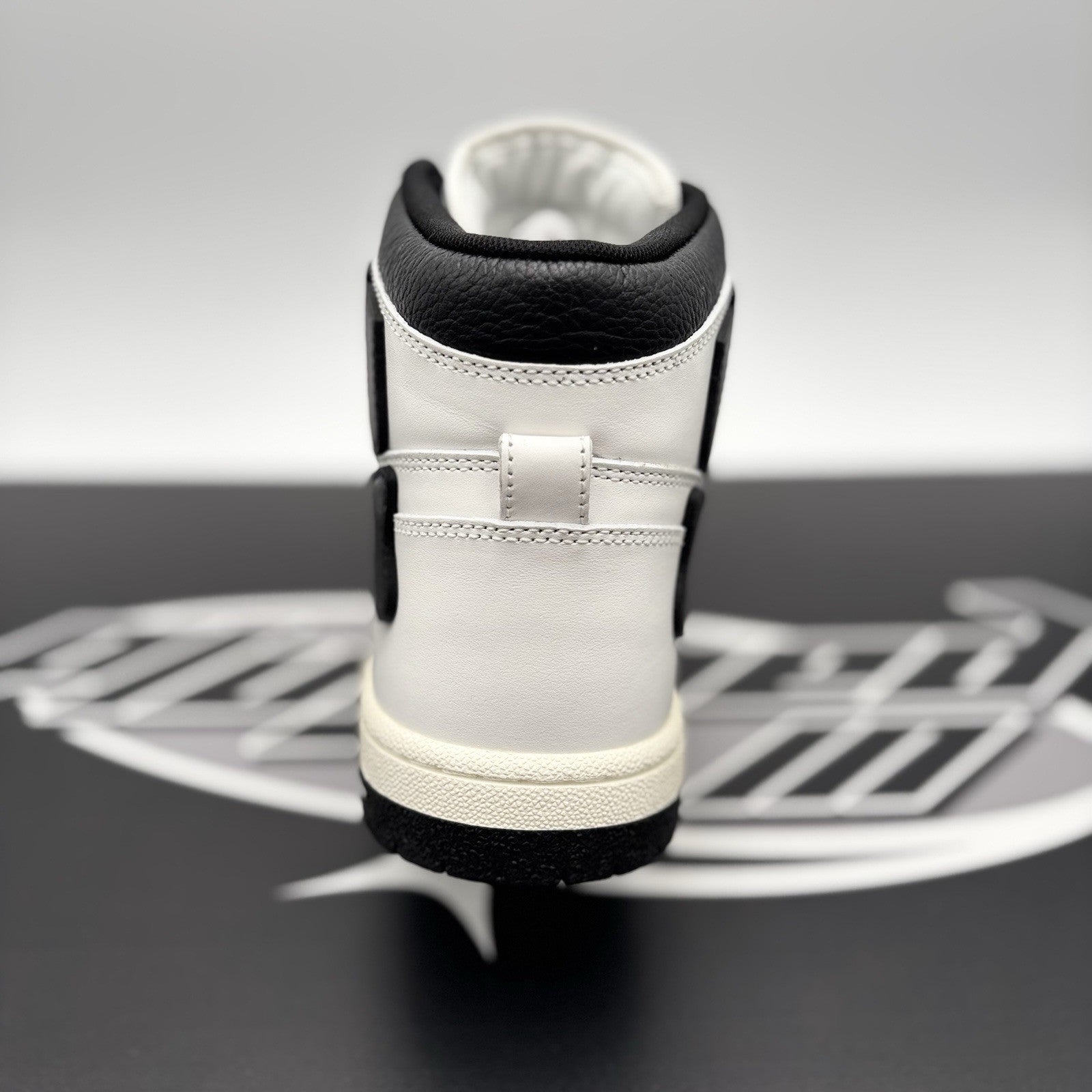 Size 42 (US 9) - Amiri Skel High Top Sneakers ' Black, White ' | NEW!