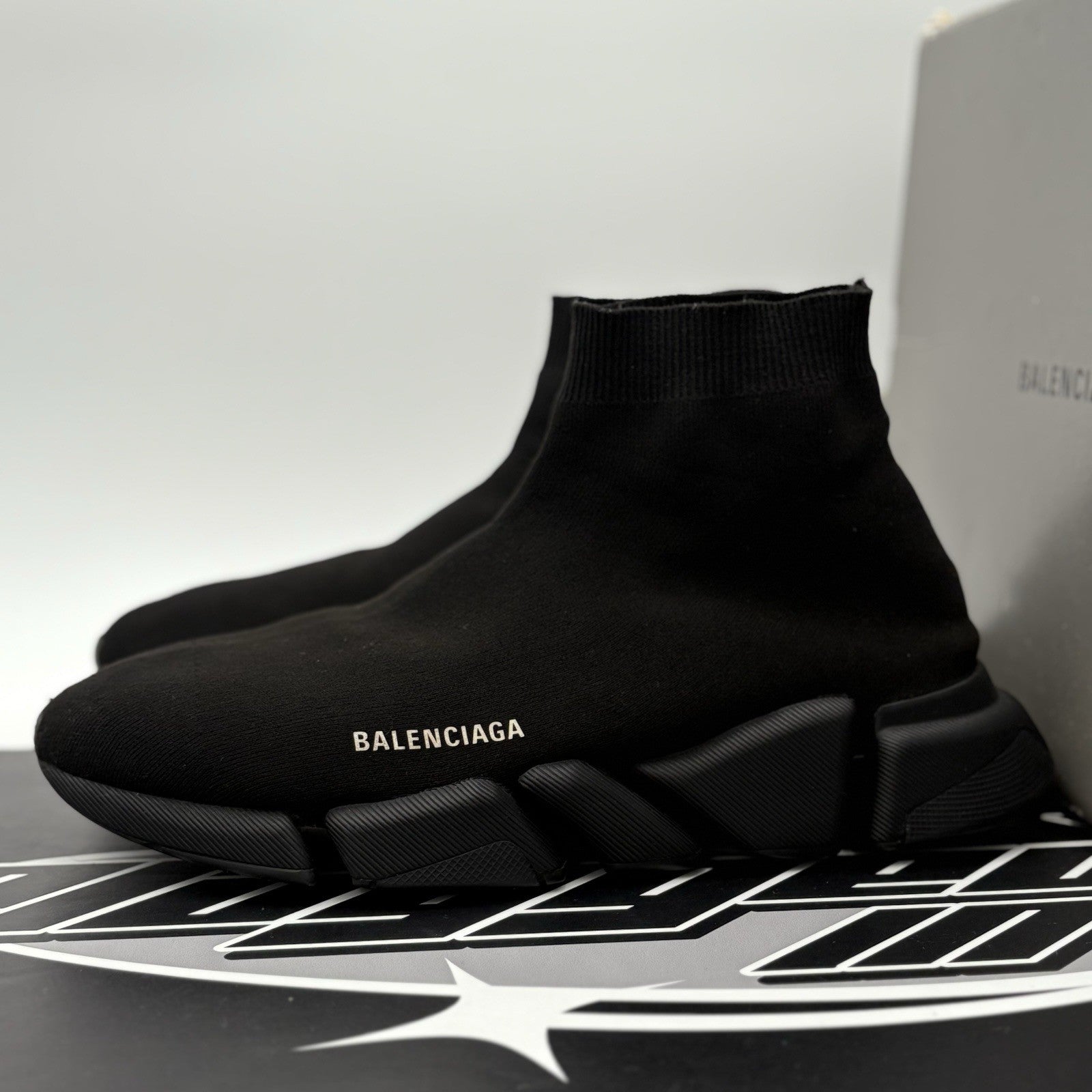 Size 45 (12 US) - Balenciaga Speed Trainer  ' Black '
