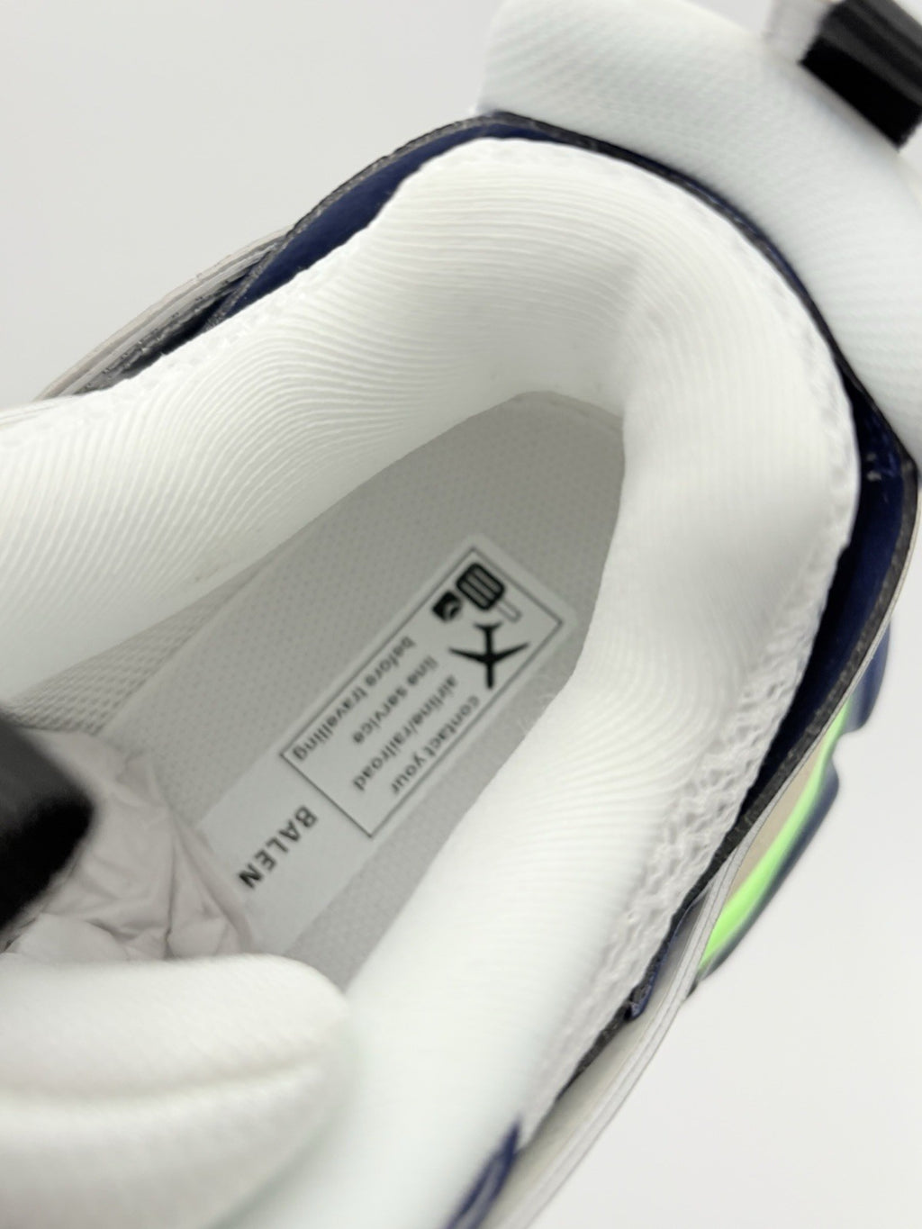Size 41 (8 US) - Balenciaga Track LED Sneaker ' Silver Navy ' | BRAND NEW!