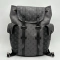 Louis Vuitton Cristopher MM Monogram Eclipse Backpack ' Black Grey '