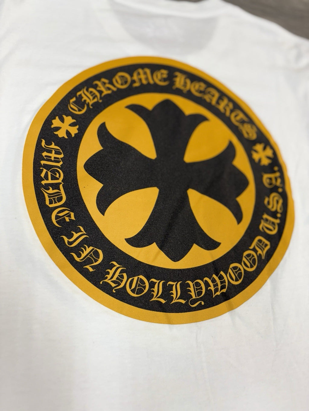 Size Medium - Chrome Hearts Plus Logo Short Sleeve T-Shirt ' White ' | EXCELLENT
