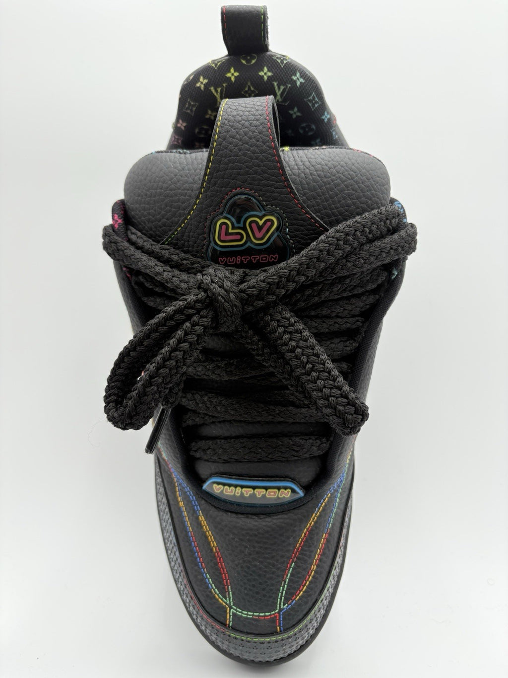 Size 9 LV (10-10.5 US) - Louis Vuitton Skate ' Black Multicolor ' | SUPER CLEAN!