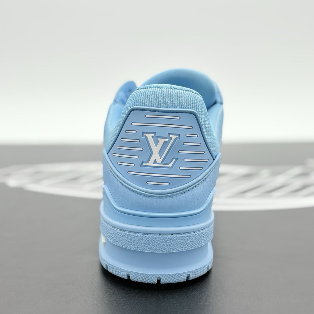 Size 7.5 LV (8.5-9 US) - Louis Vuitton Trainer ' Light Blue ' | SUPER CLEAN!