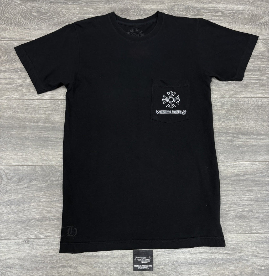 Size Small - Chrome Hearts Script Dagger Logo T-Shirt ' Black ' | GREAT COND!