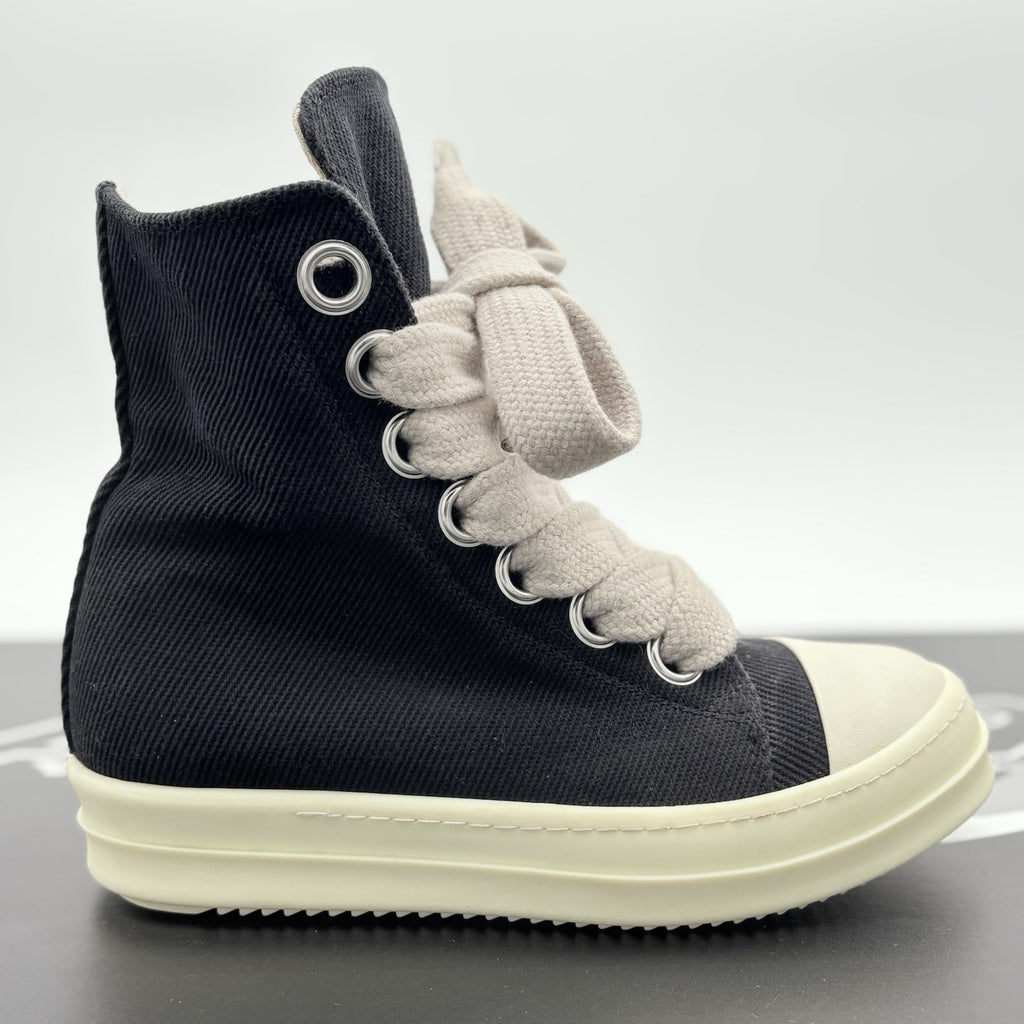 Size 40 (7 US) - Rick Owens DRKSHDW Jumbo Lace Sneakers ' Black ' | SUPER CLEAN!