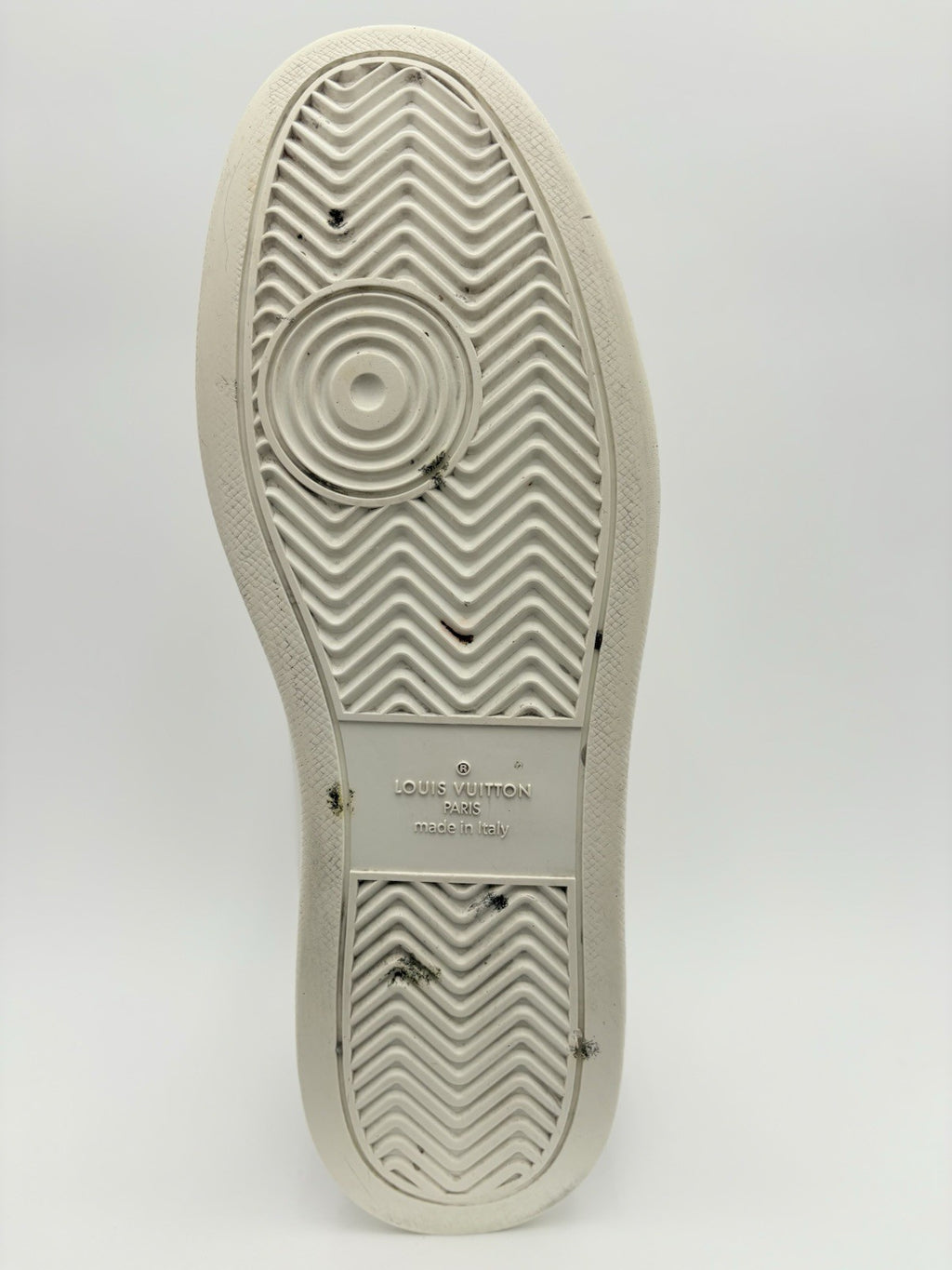Size 9 LV (10-10.5 US) - Louis Vuitton Rivoli Leather  ' White Brown ' | GOOD!