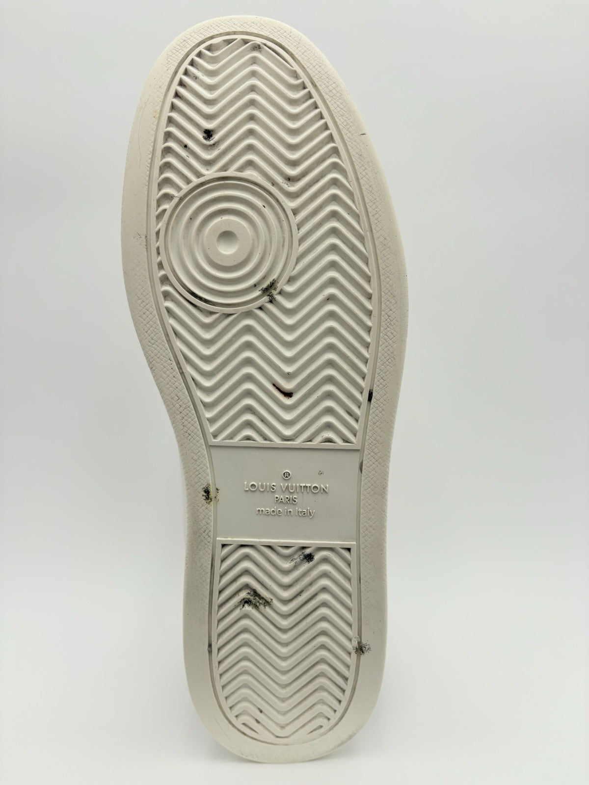 Size 9 LV (10-10.5 US) - Louis Vuitton Rivoli Leather  ' White Brown ' | GOOD!
