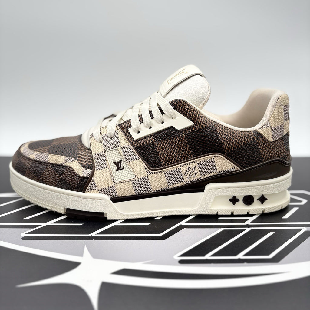 Size 9 LV (10-10.5 US) - Louis Vuitton Trainer ' Monogram Brown Ebene ' | GREAT!