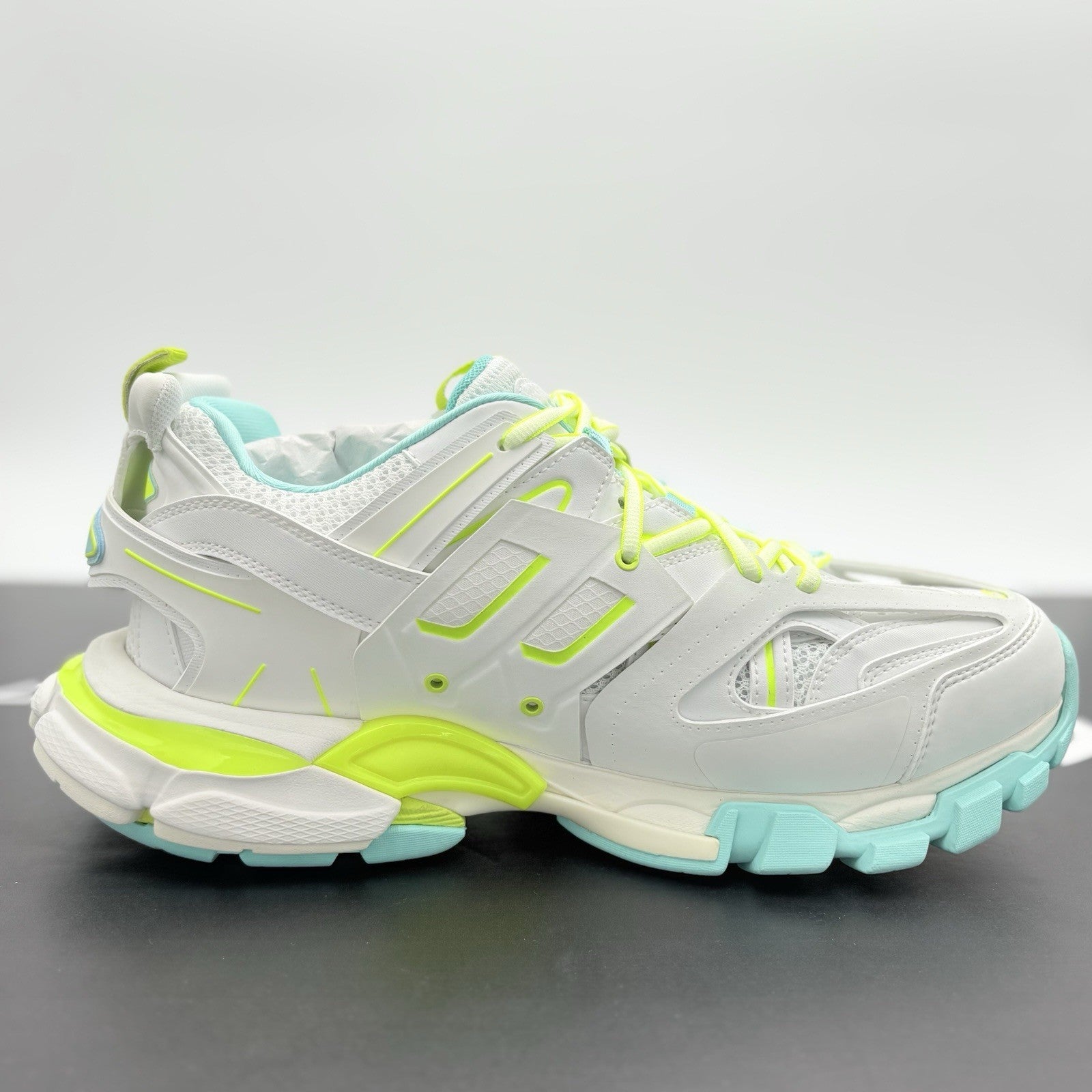 Size 42 (9 US) - Balenciaga Track ' White Yellow Blue ' | BRAND NEW!