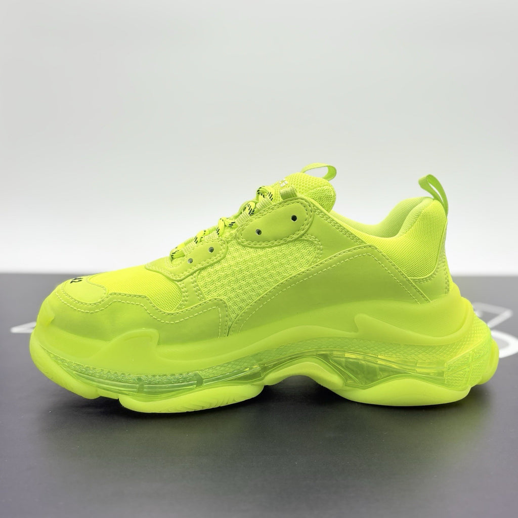 Size 42 (9 US) - Balenciaga Triple S Sneaker ' Neon Yellow ' | GREAT CONDITION!