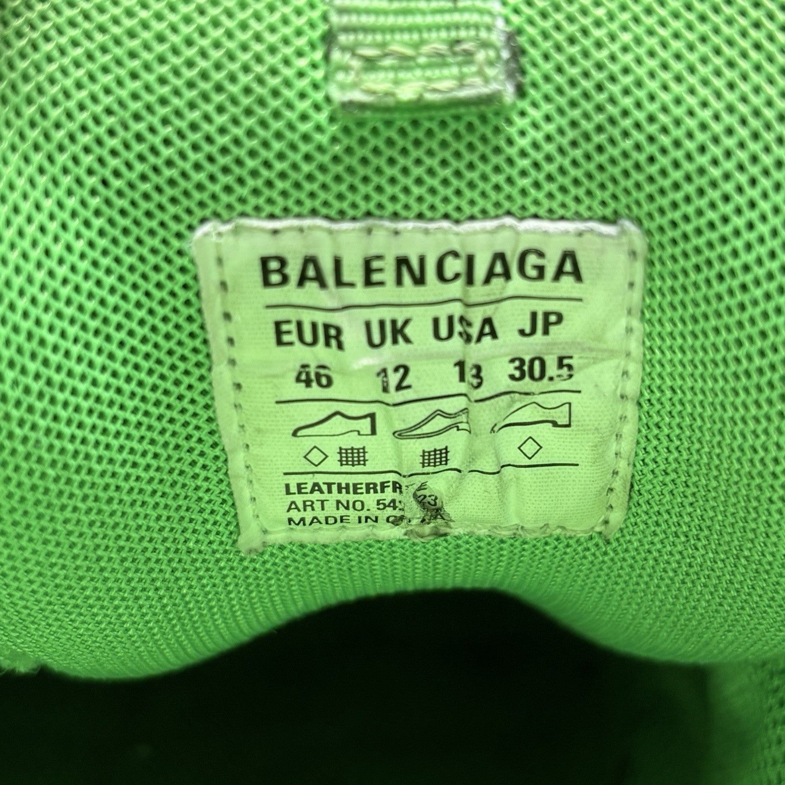 Size 46 (13 US) - Balenciaga Track ' Grey Fluo Green ' | GREAT CONDITION!
