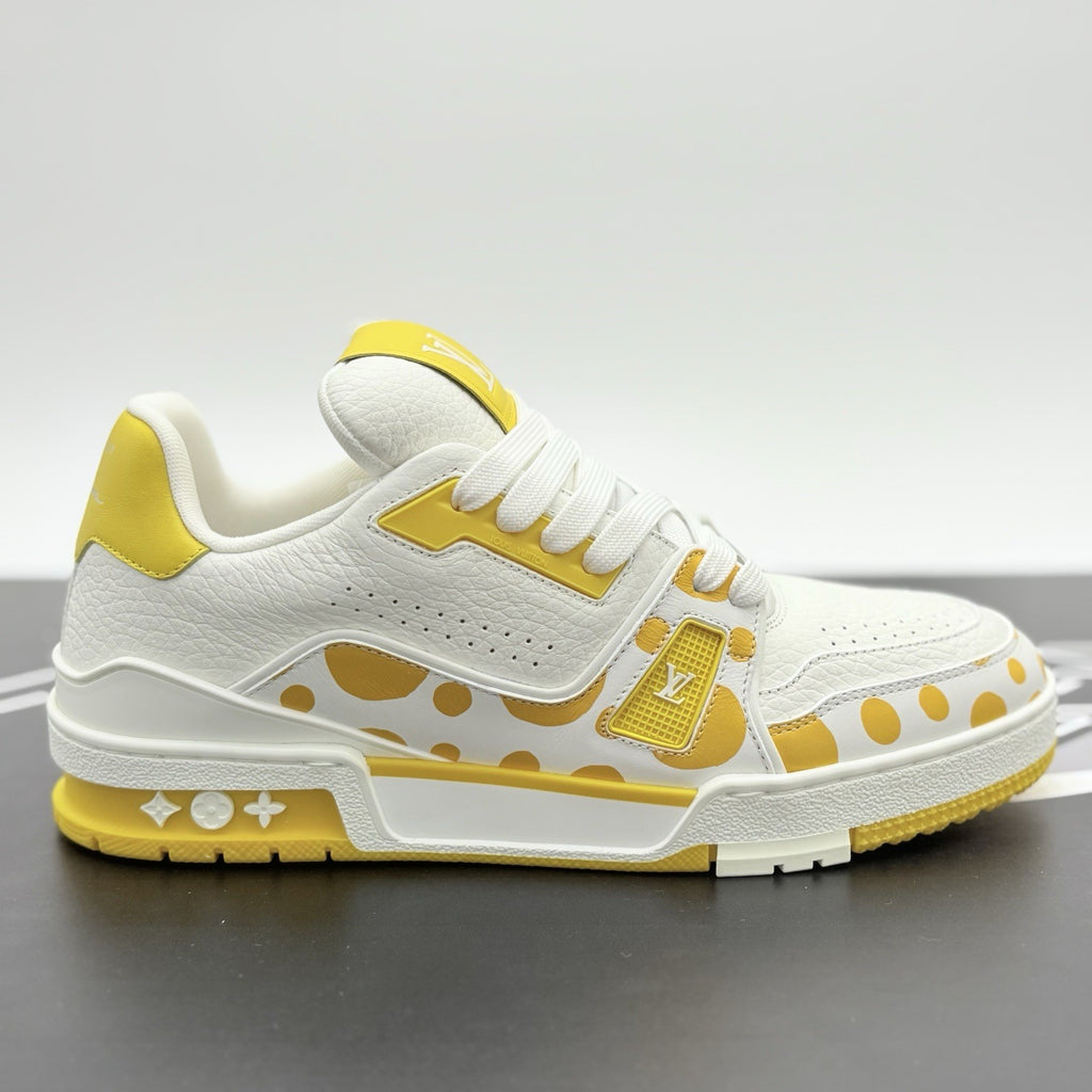 Size 6 LV (7-7.5 US) Louis Vuitton x Yayoi Kusama ' White Yellow ' | BRAND NEW!