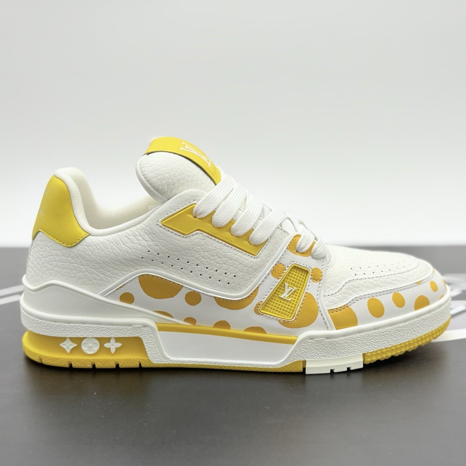 Size 6 LV (7-7.5 US) Louis Vuitton x Yayoi Kusama ' White Yellow ' | BRAND NEW!