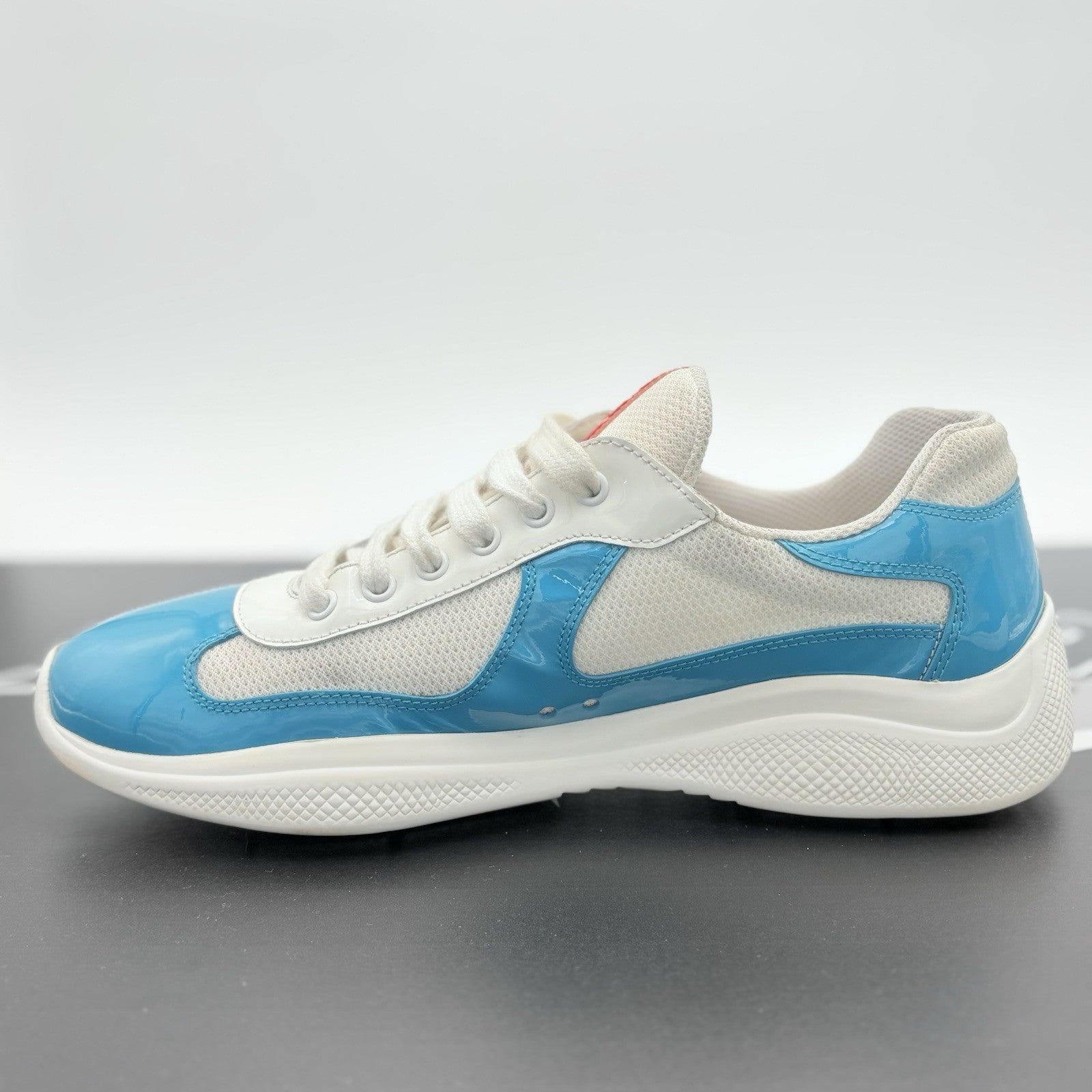 Size 8.5 UK (9.5 US) - Prada Americas Cup ' Light Blue White ' | GOOD COND!