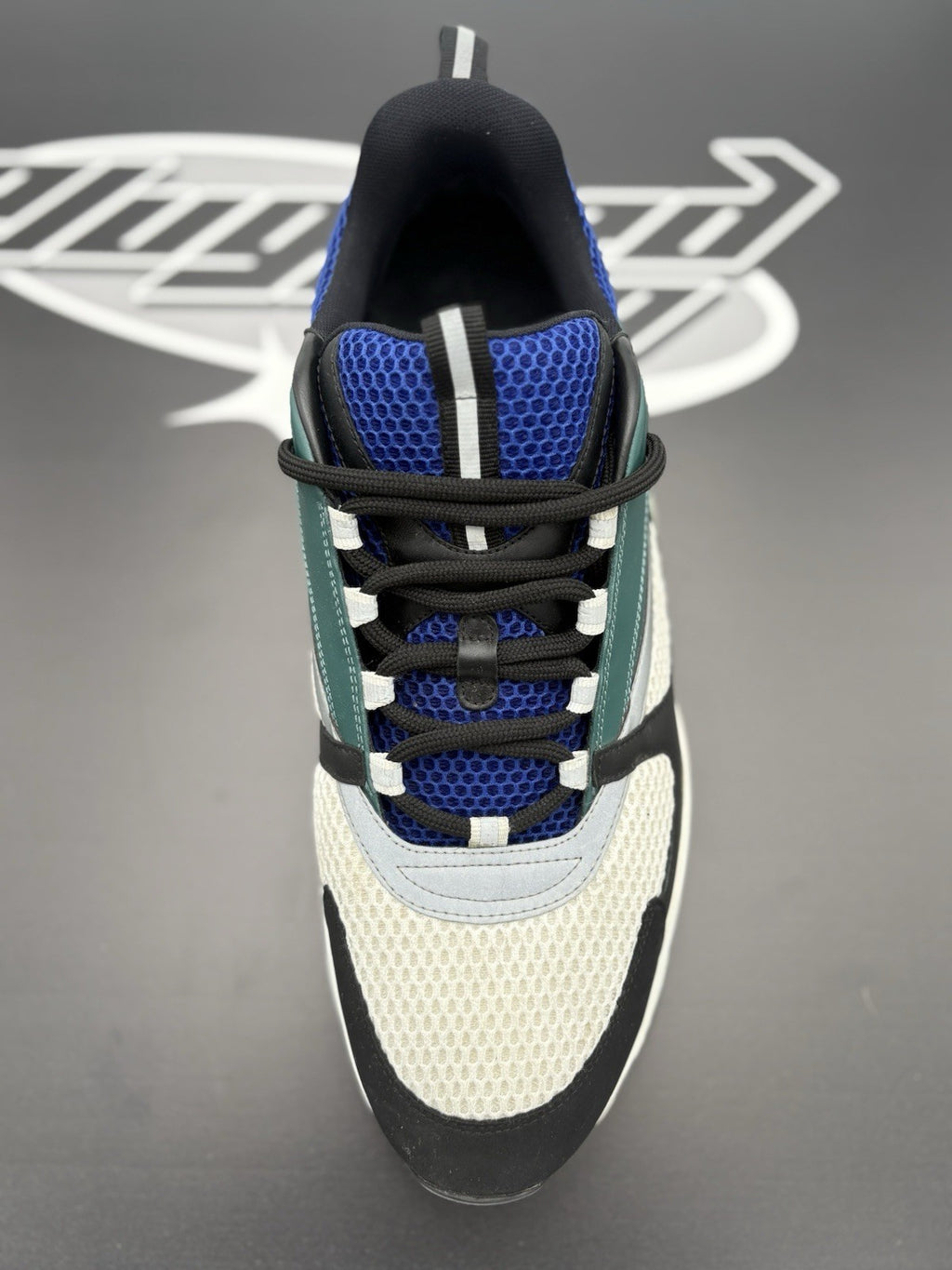 Size 50 (17 US) - Dior B22 Sneaker ' White Deep Green ' | GREAT CONDITION!