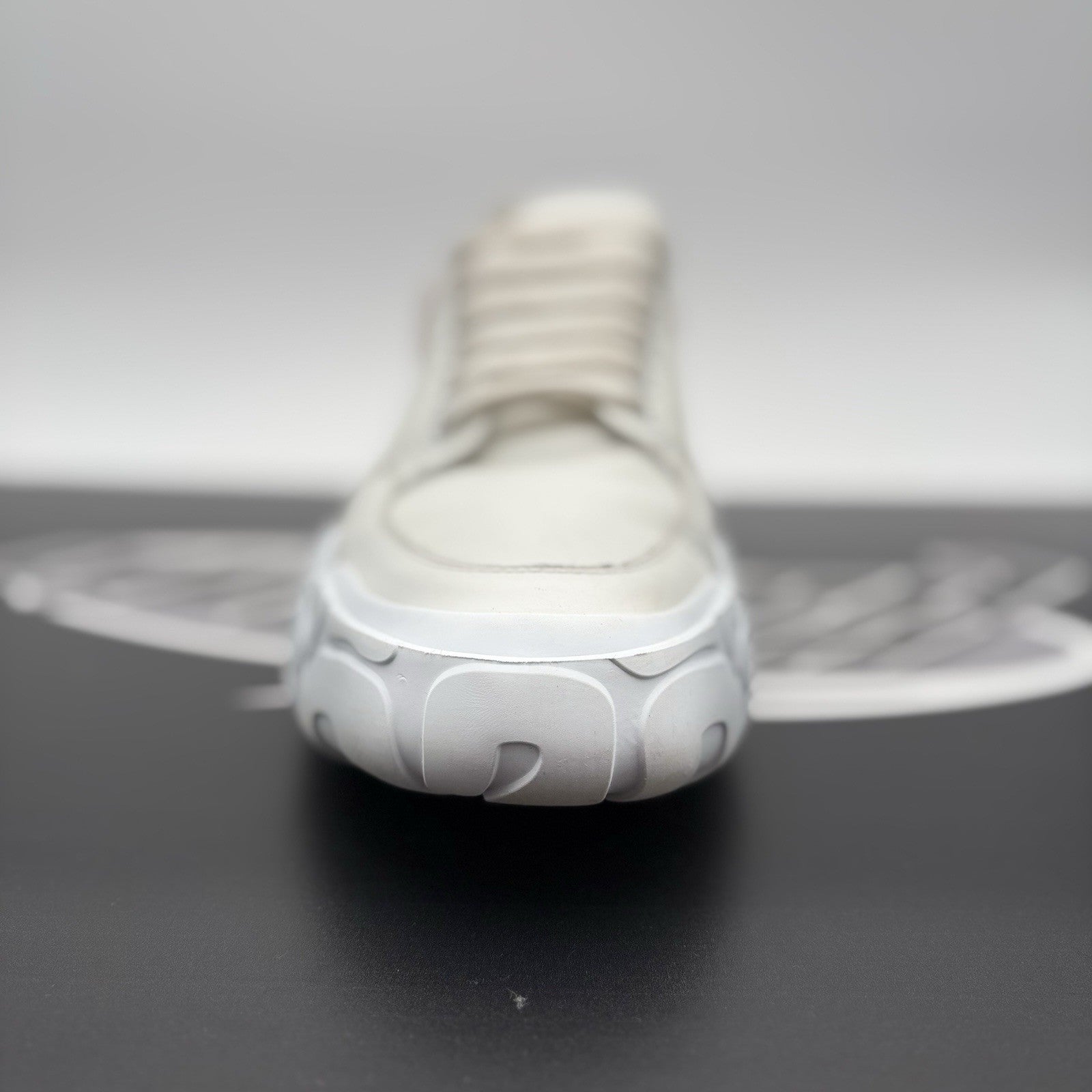 Size 45 (12 US) - Alexander McQueen Court Trainer ‘ White/Red ‘  | GOOD COND!
