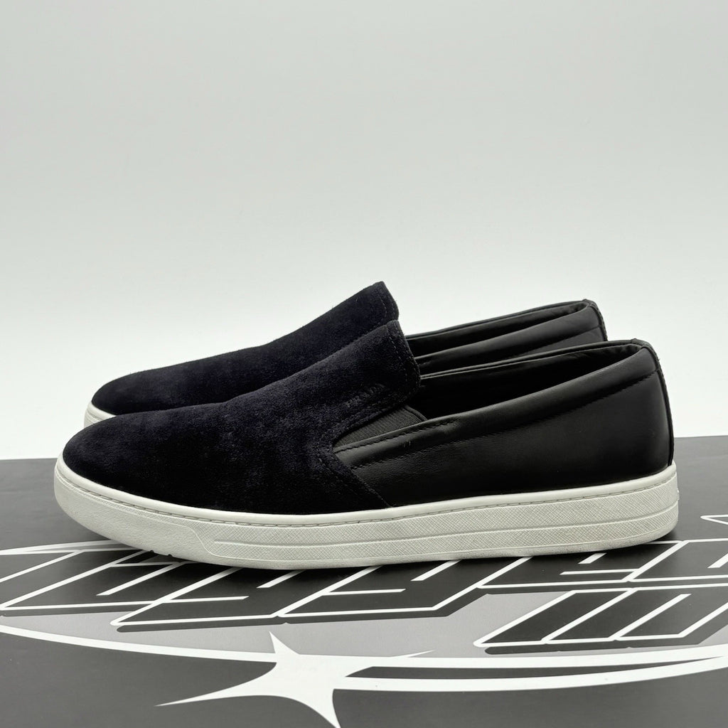 Size 6.5 UK (7.5 US) - Prada Suede Loafer ' Navy ' | GOOD CONDITION!