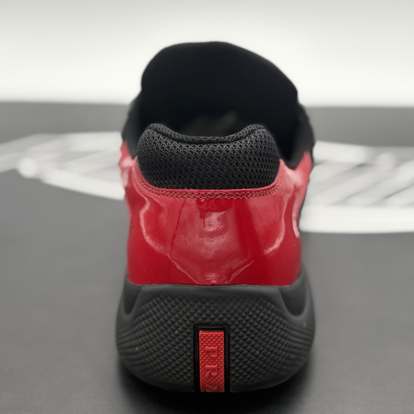 Size 9.5 UK (10.5 US) Prada Americas Cup ' Navy Red ' | EXCELLENT!