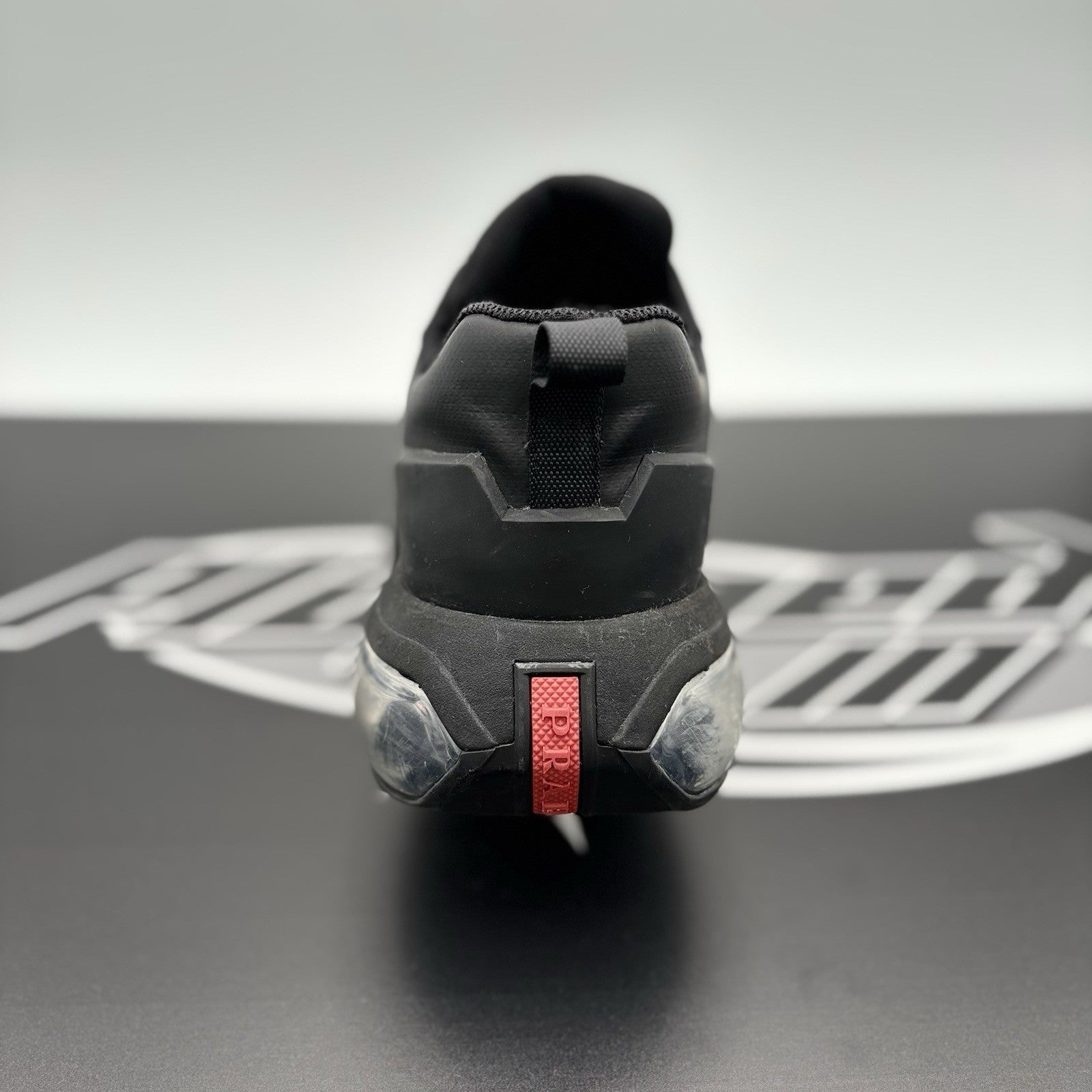 Size 8.5 UK (9.5 US) Prada Collision Technical Fabric ' Black ' | GREAT COND!