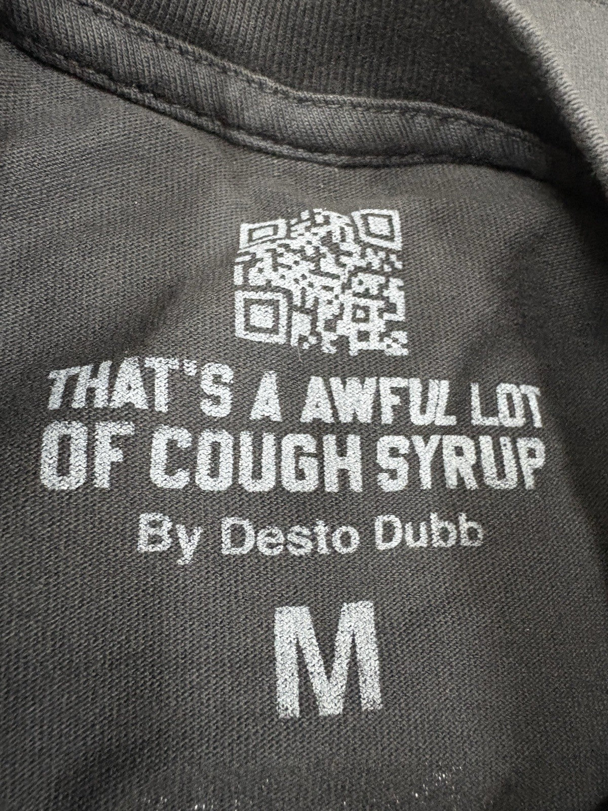 Size M - That’s A Awful Lot Of Cough Syrup X Persona T-Shirt ' Black ' | NEW!