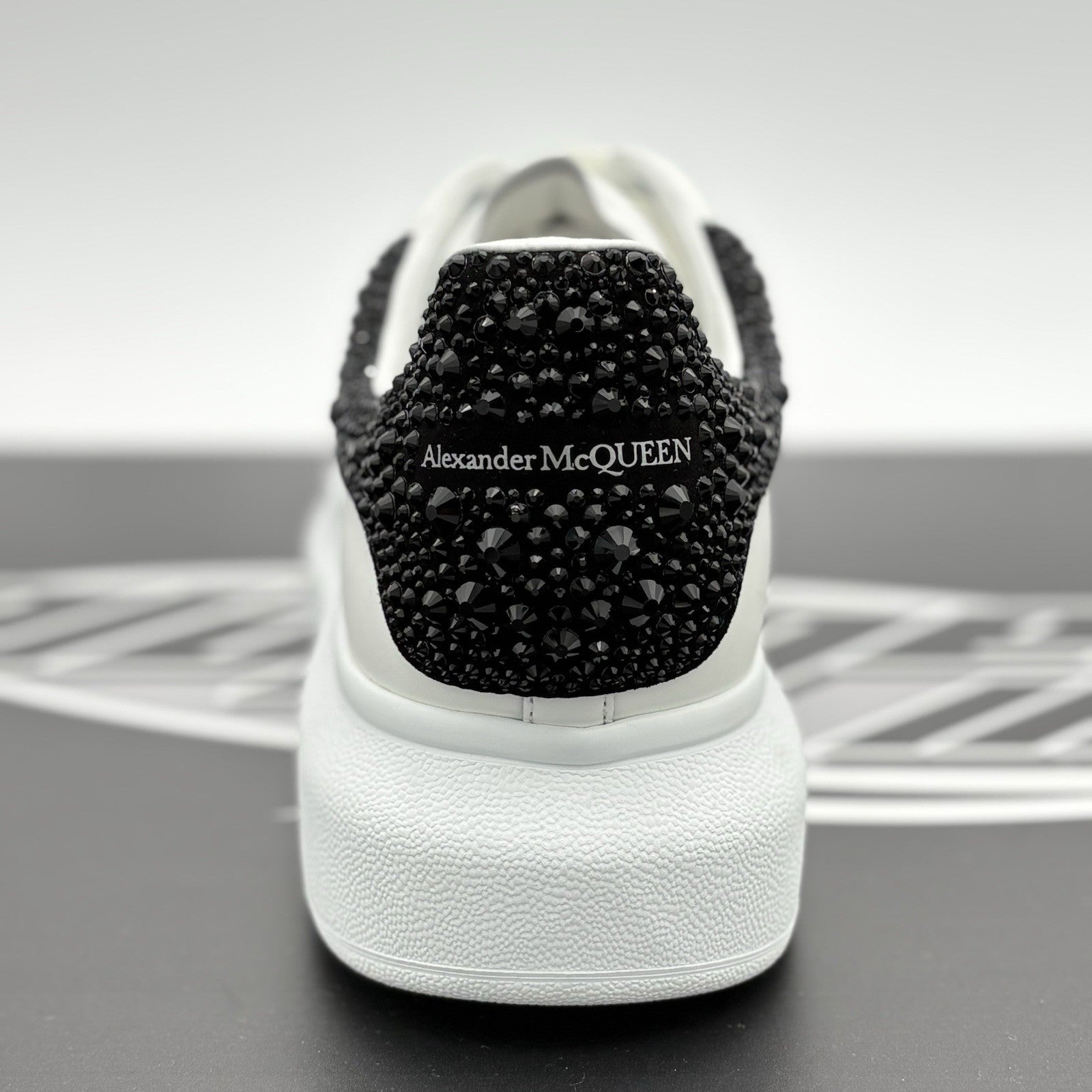Size 45 (12 US) Alexander McQueen Oversized ' Crystal Black ' | ONLY WORN 1-3x
