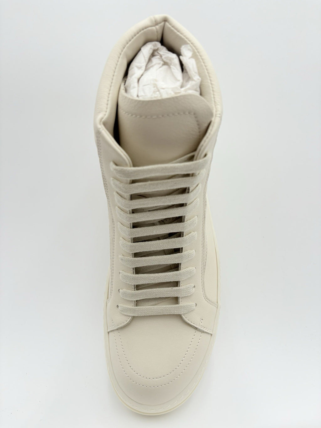 Size 41 (8 US) Rick Owens Hollywood Vintage Leather High ' Off White ' | NEW!