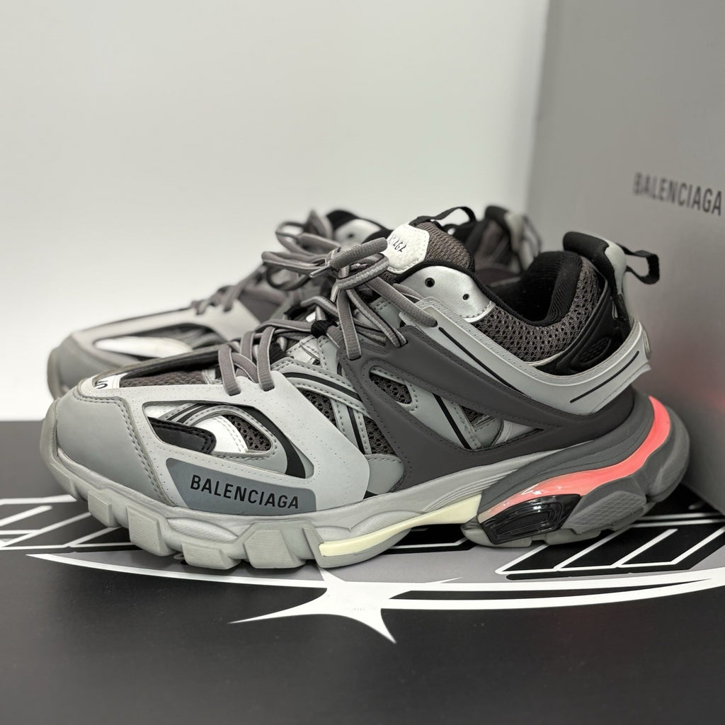Size 40 (7 US) - Balenciaga Track LED Sneaker ' Silver, Grey ' | GREAT COND!