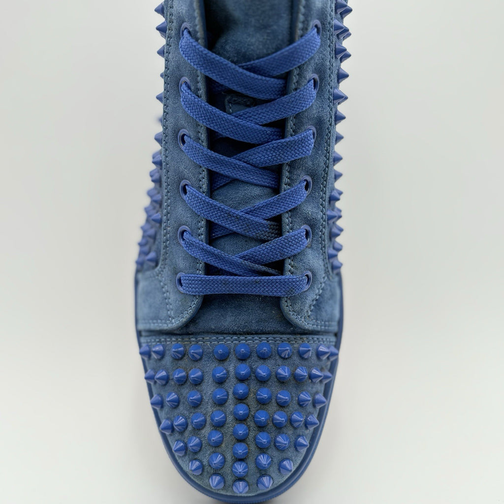 Size 41 (8 US) - Christian Louboutin High Spikes  ' Blue ' | SUPER CLEAN!