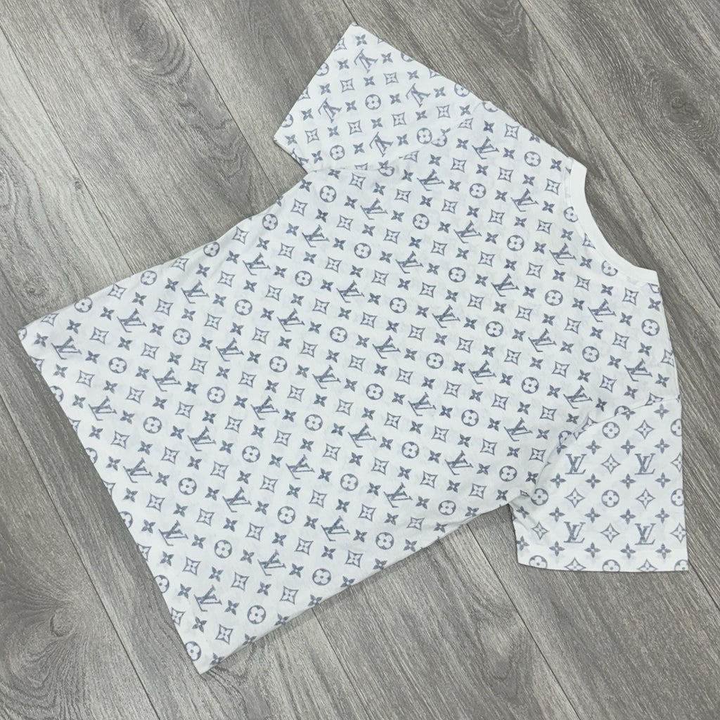 Size M - Louis Vuitton Monogram Printed With Chain ' White Blue ' | SUPER CLEAN!