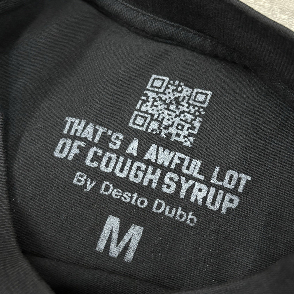 Size M - Thats A Awful Lot Of Cough Syrup X Persona T-Shirt ' Black Pink ' | NEW