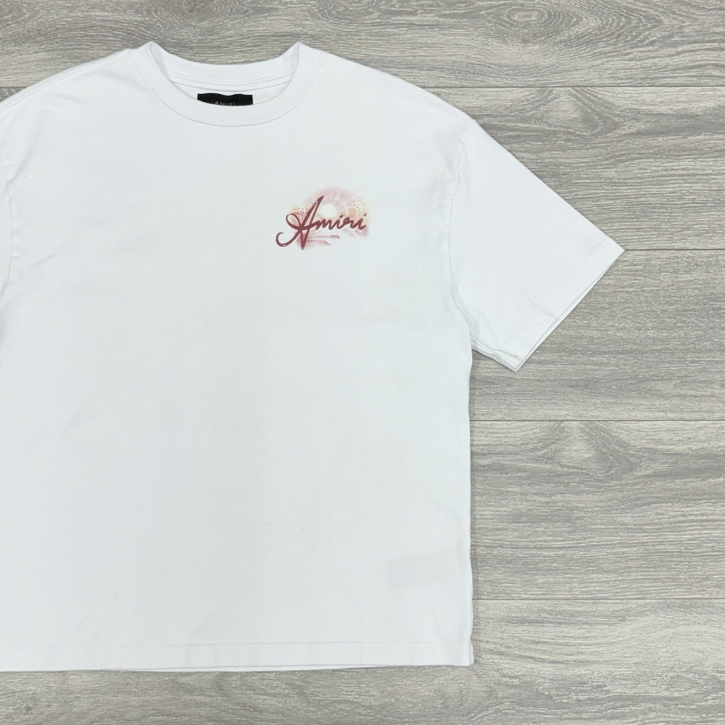 Size M - Amiri Airbrush Cotton T-Shirt ' White ' | GREAT CONDITION!
