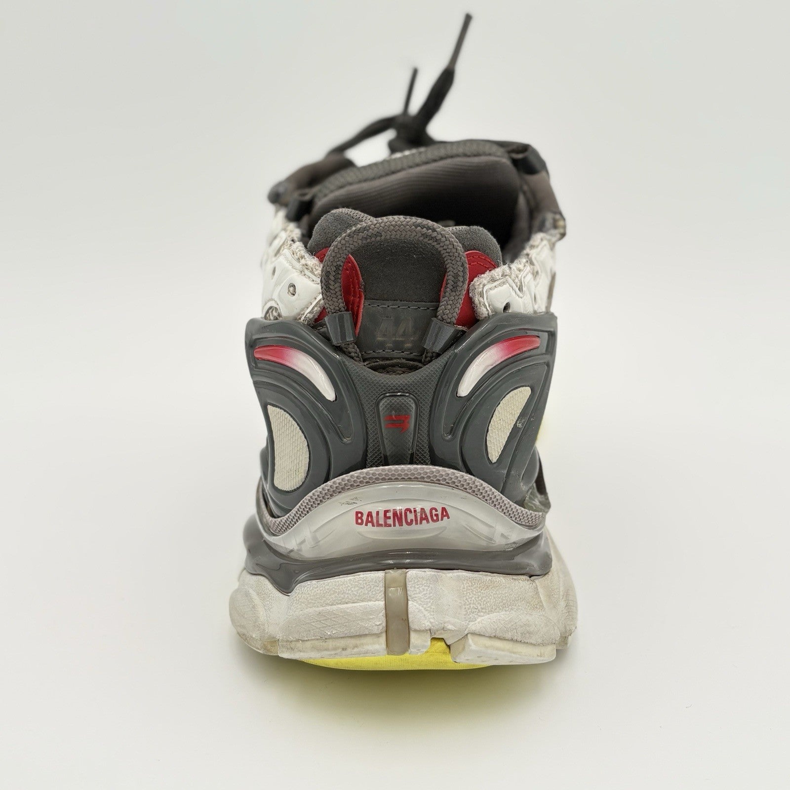 Size 44 (11 US) - Balenciaga Runner ' Black White Red Fluo Yellow ' | GOOD COND!