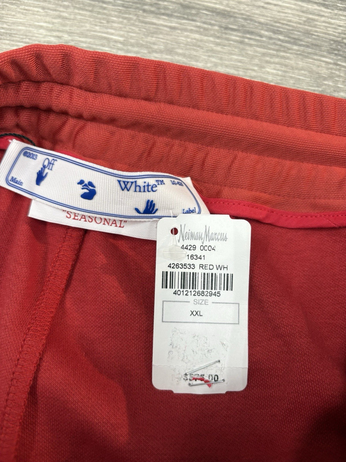 Size XXL - Off-White Single Arrow Slim Trackpant ' Red ' | NEW!