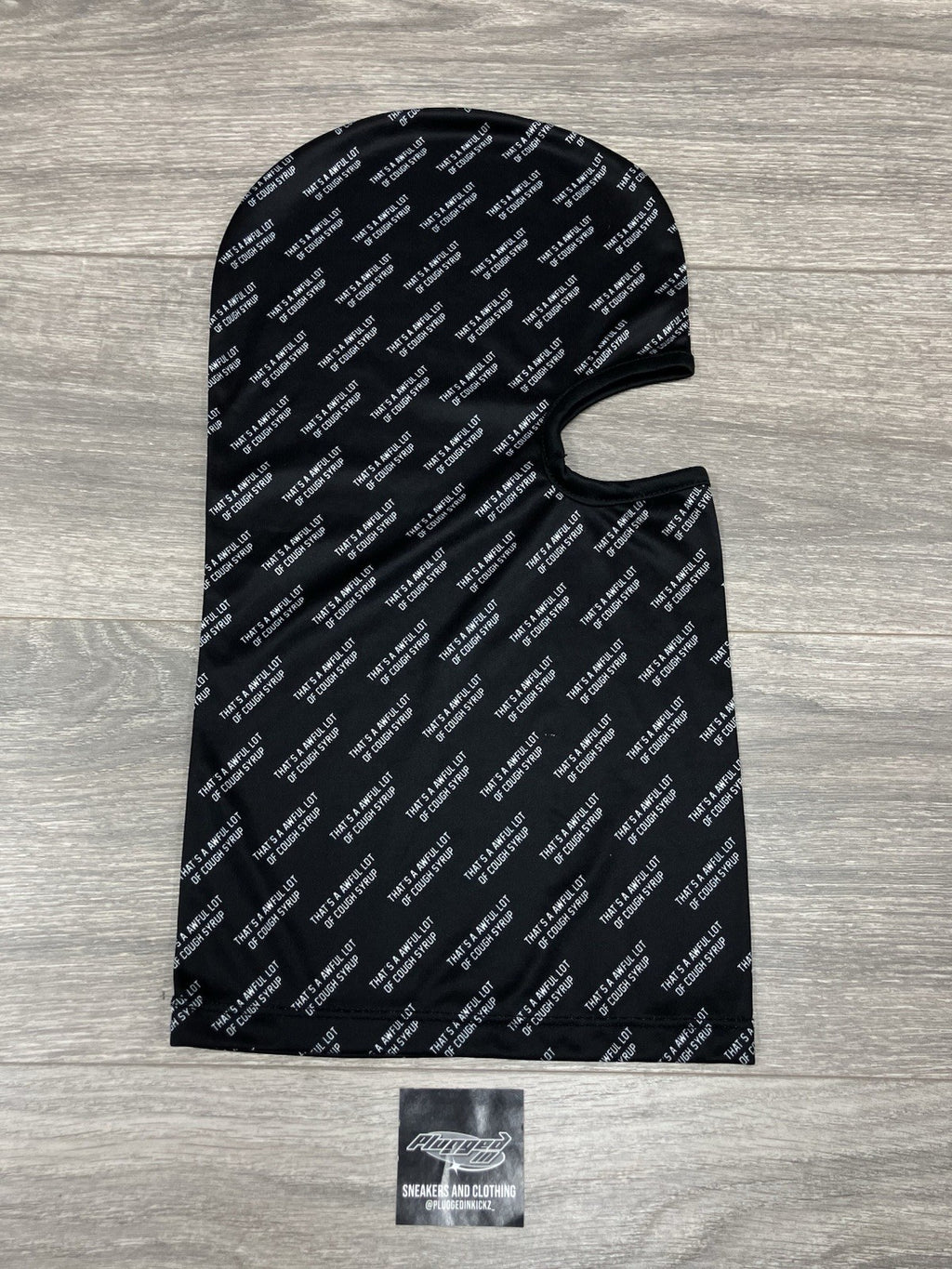 Thats A Awful Lot Of Cough Ski Mask ' Black, White ' | NEW!
