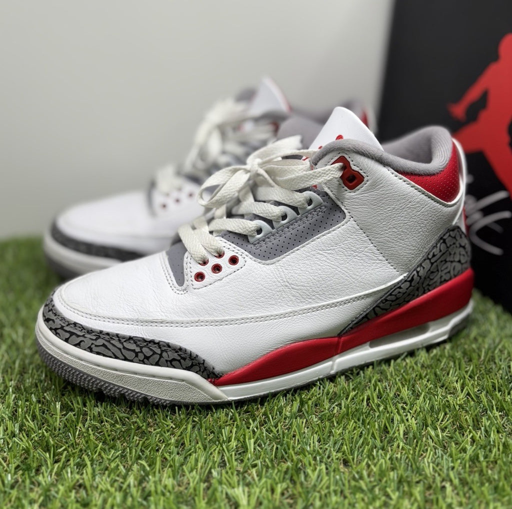 Size 8 - Air Jordan 3 Retro Mid ' Fire Red ' | SUPER CLEAN!