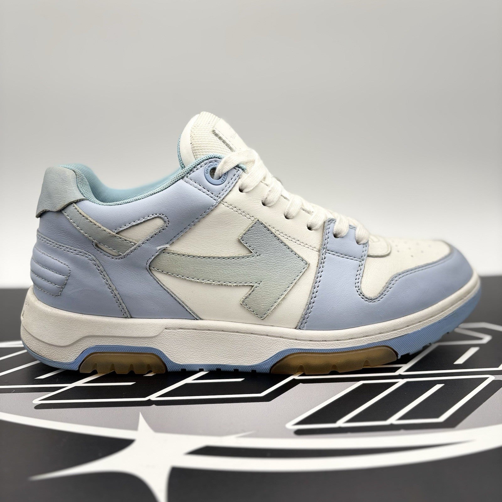 Size 44 (11 US) - Off-White Out of Office Low ' Light Blue ' | GOOD CONDITION!