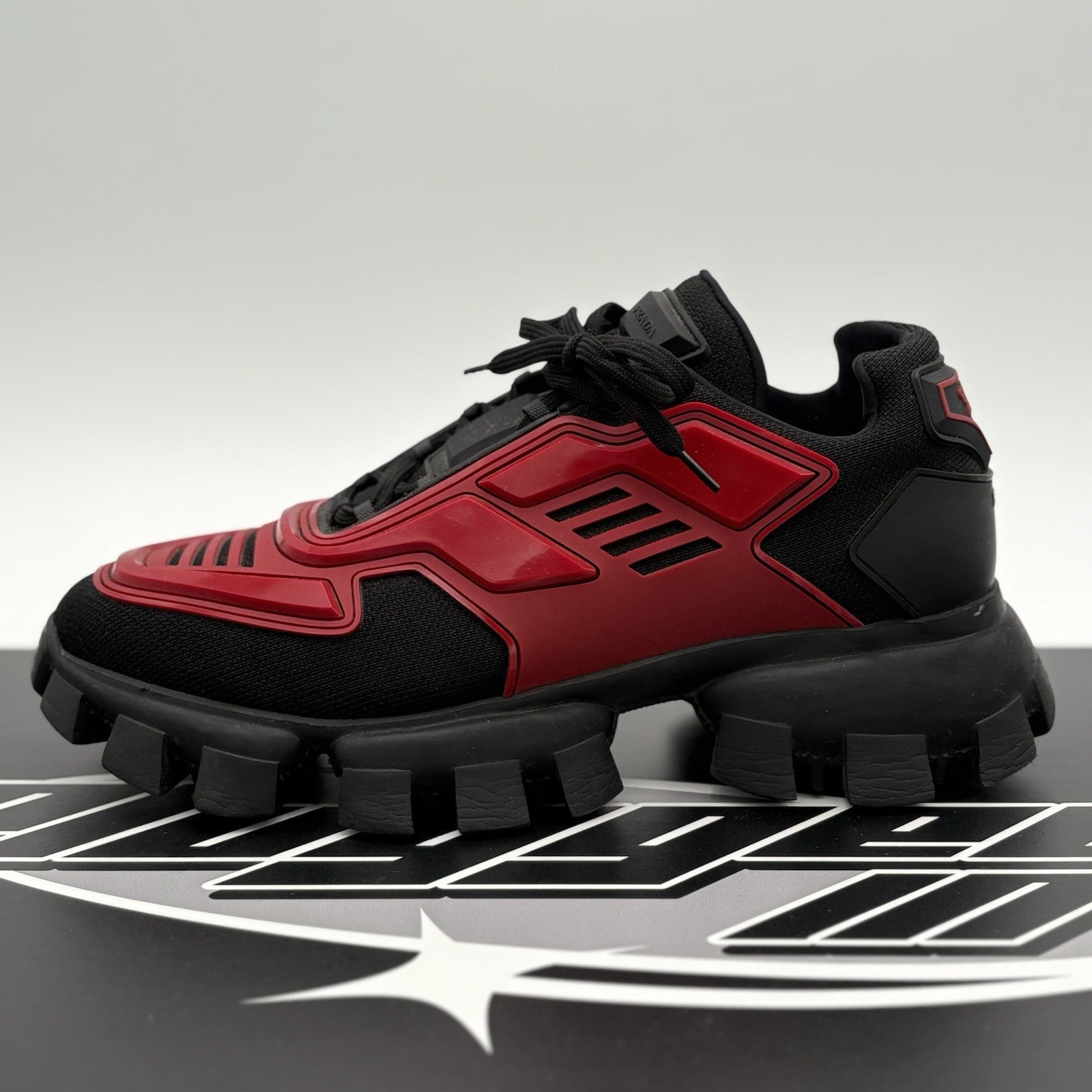 Size 9 UK (10 US) - Prada Cloudbust Thunder ' Red Black ' | GREAT CONDITION!