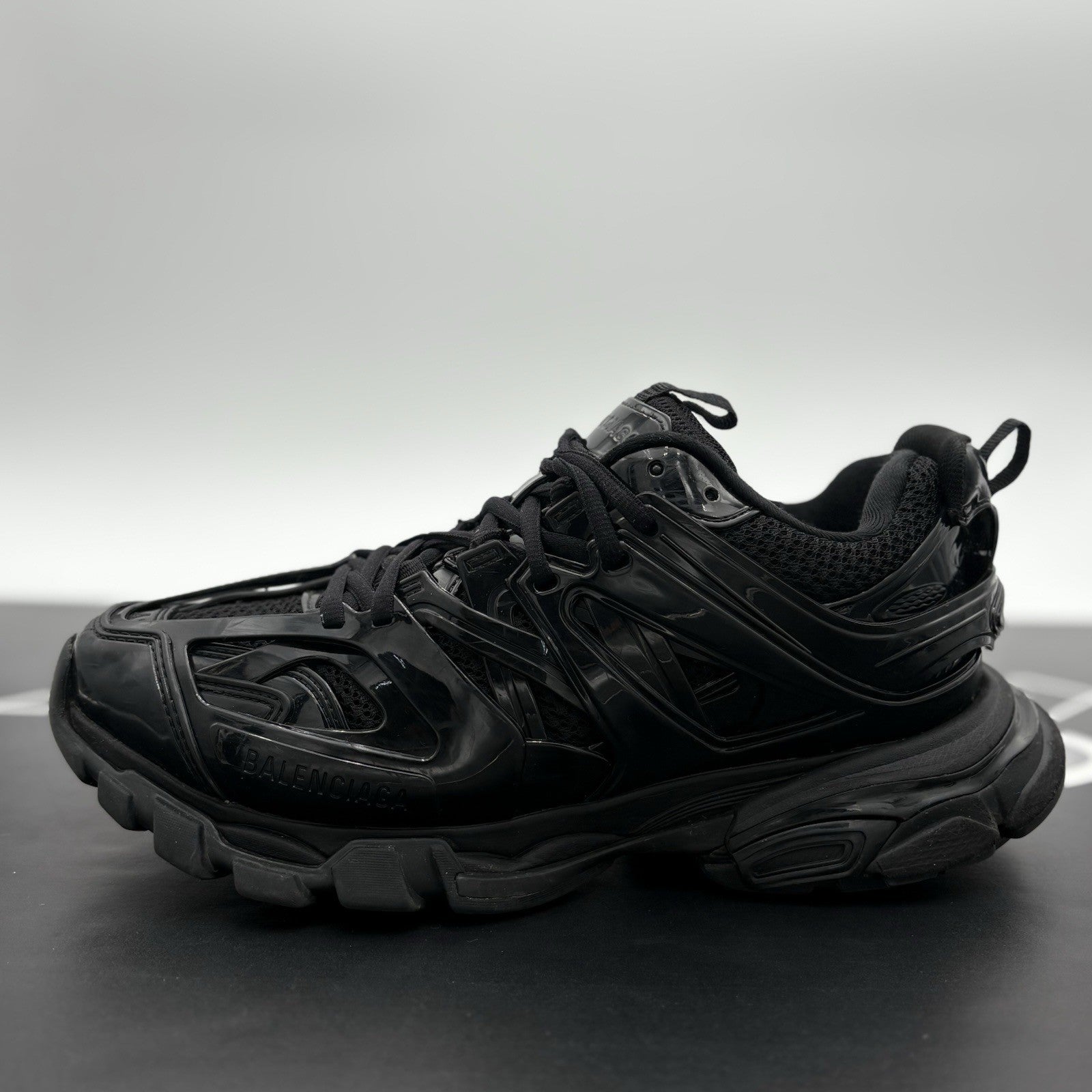 Size 41 (8 US) Balenciaga Track Sneaker ' Black Patent ' | GOOD CONDITION!