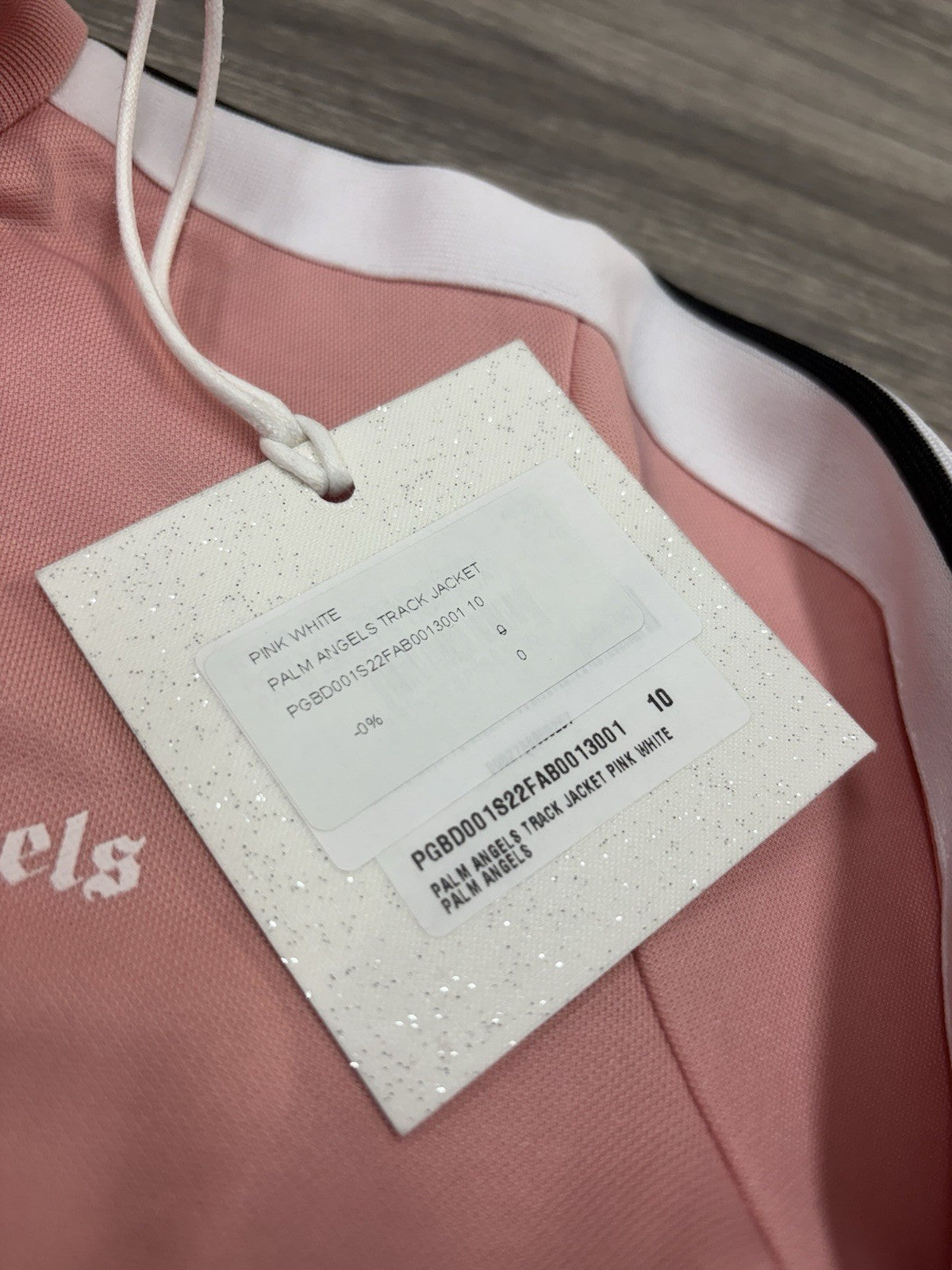 Size 10 - Palm Angels Classic Track Jacket ' Pink White ' | NEW!