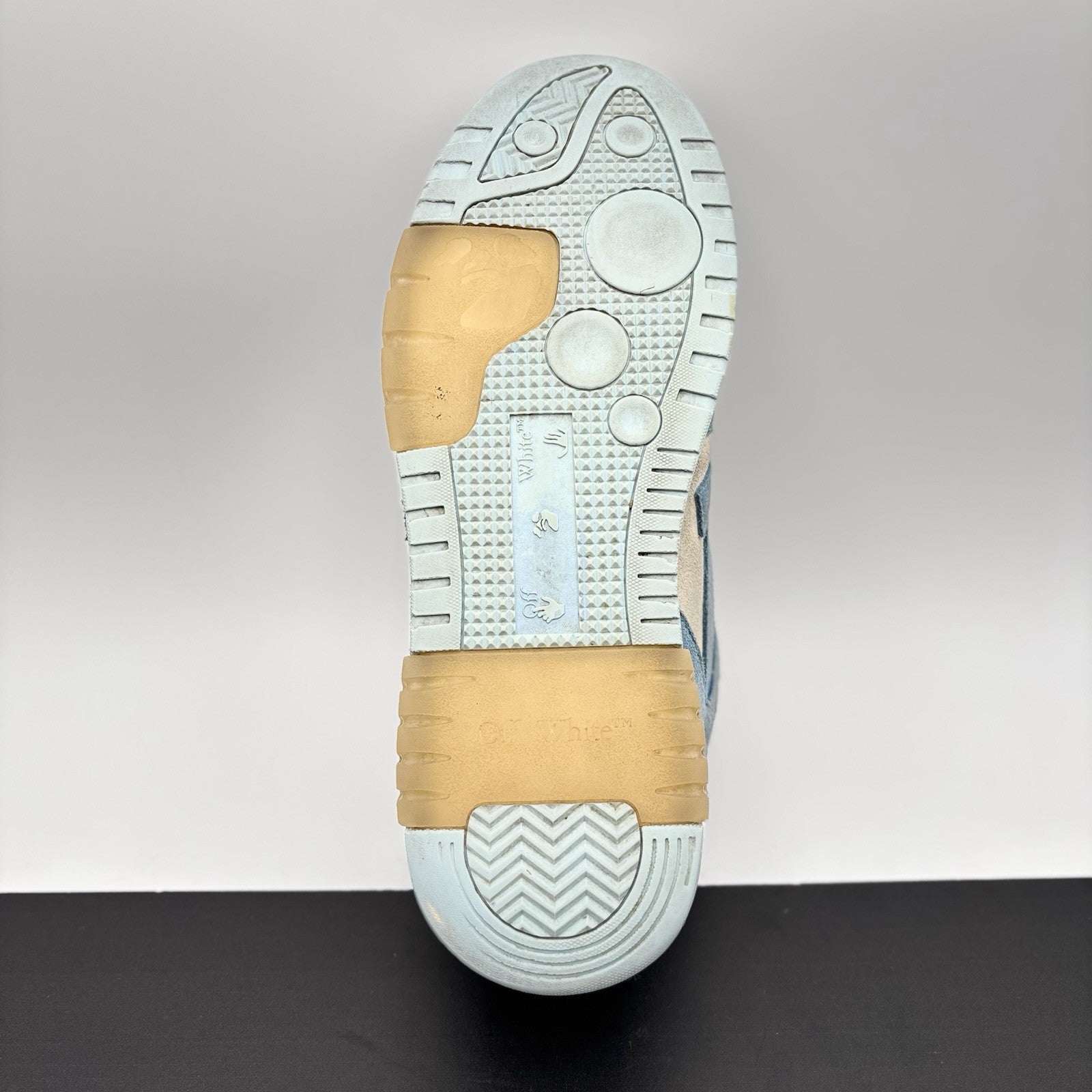 Size 45 EU (12 US) - Off-White Out of Office Suede ' Light Blue, White ‘