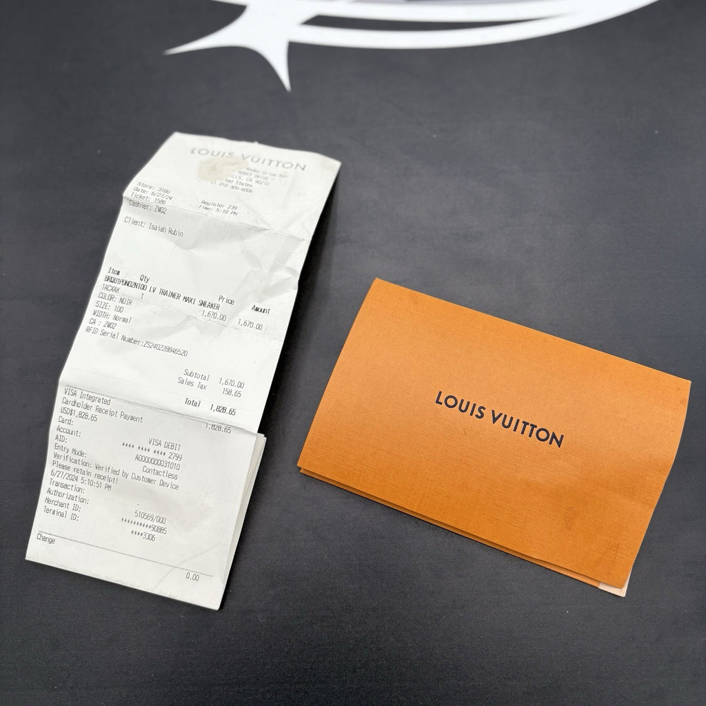 Size 10 LV (11-11.5 US) Louis Vuitton Denim Maxi ' Black ' | ONLY WORN ONCE!