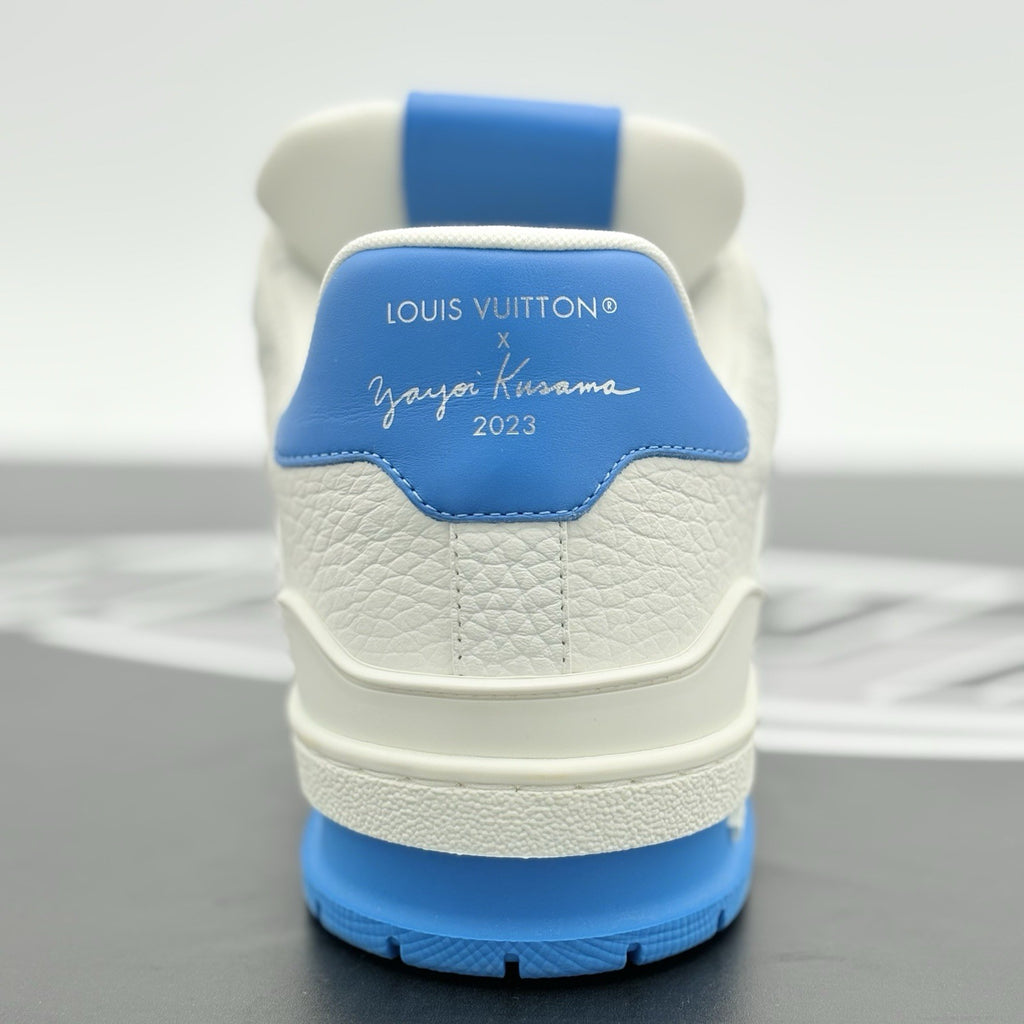 Size 6 LV (7-7.5 US) Louis Vuitton x Yayoi Kusama ' White Blue ' | BRAND NEW!